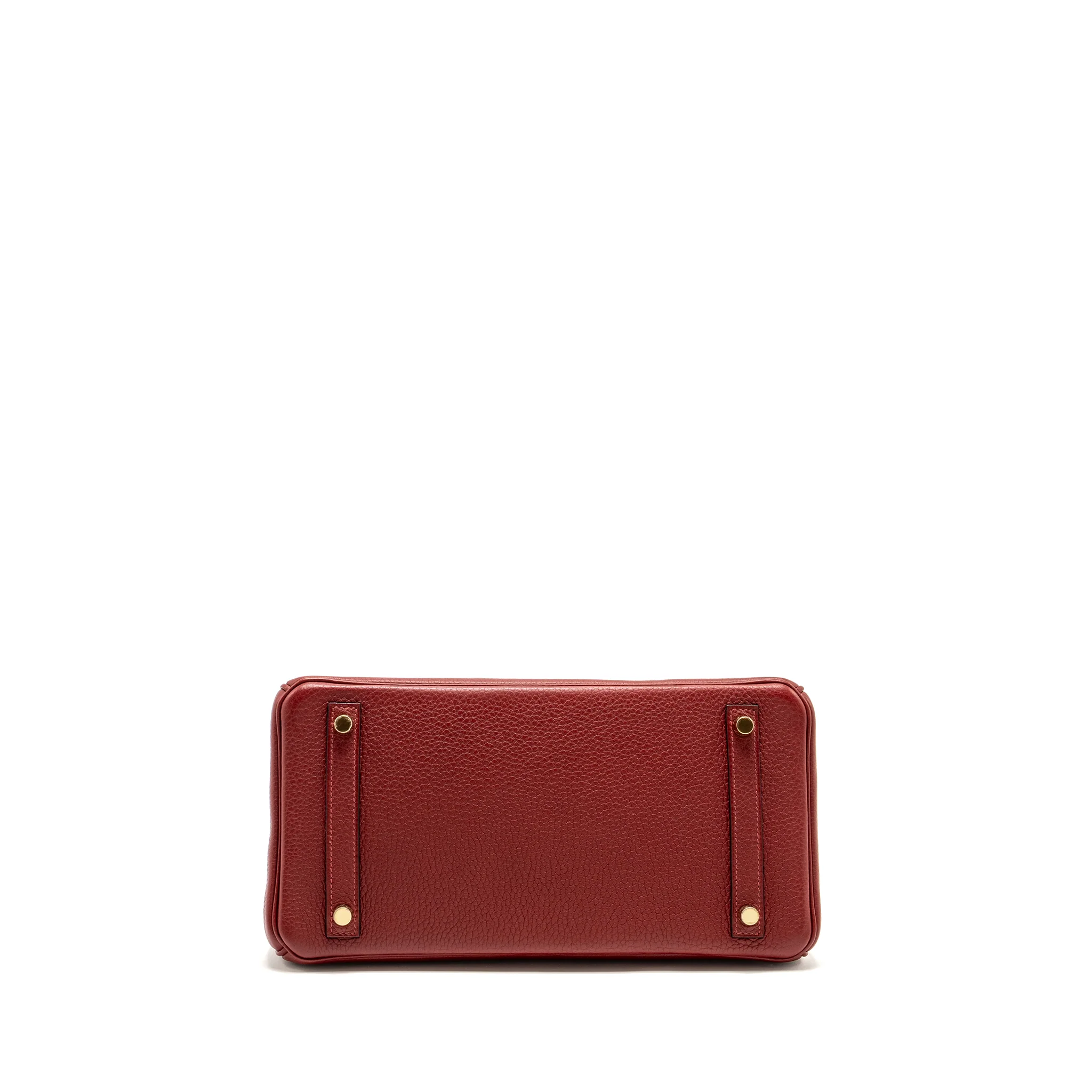 Hermes Birkin 30 Togo Rouge Grenat GHW Stamp Square R - Image 5