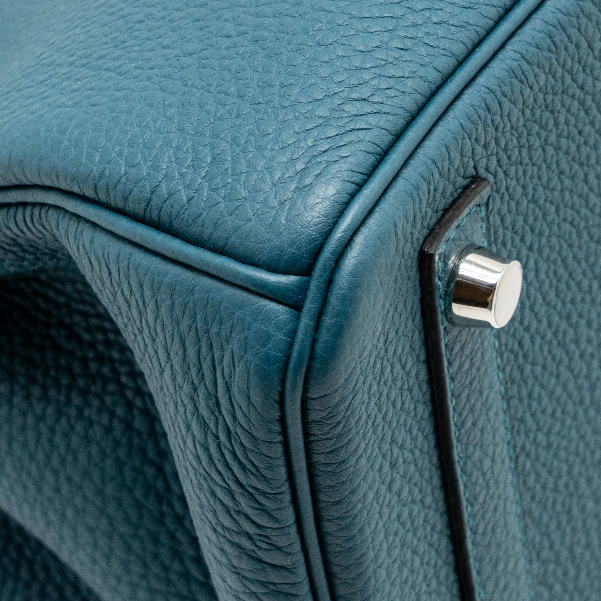 Hermes birkin 30 togo vert Bosphorus / blue ocean SHW stamp Z - Image 11