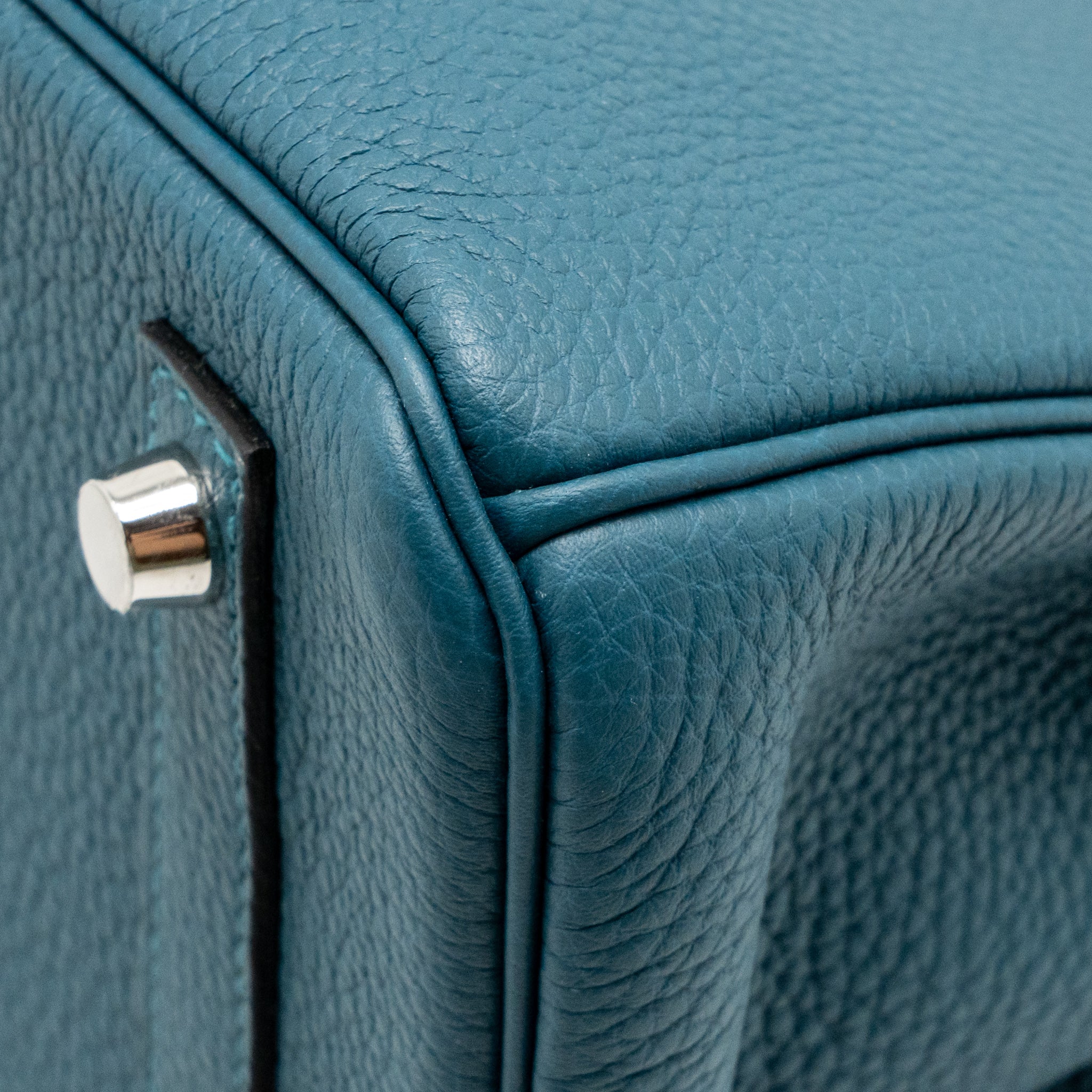 Hermes birkin 30 togo vert Bosphorus / blue ocean SHW stamp Z - Image 12