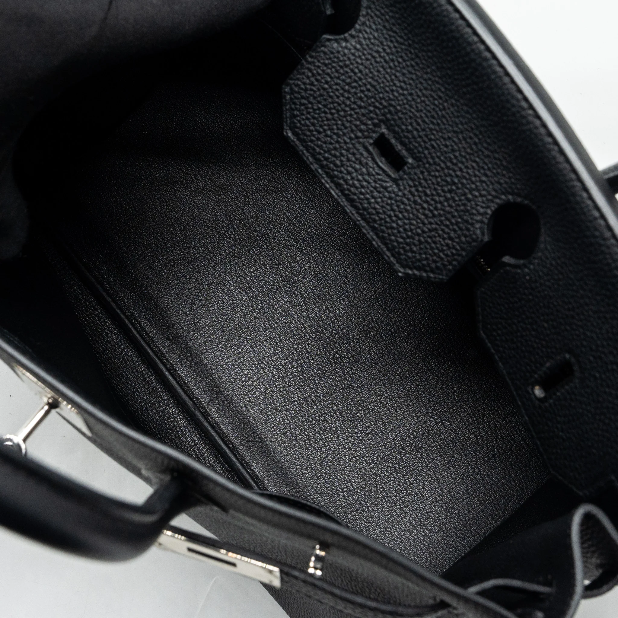 Hermes Birkin 35 togo black SHW stamp square Q - Image 17