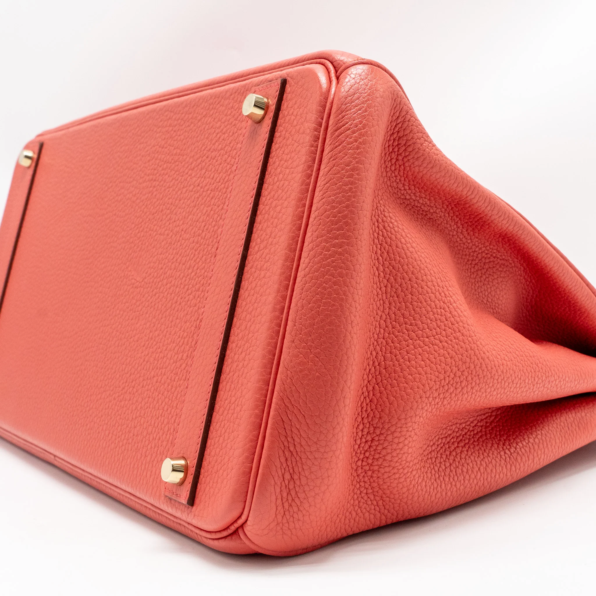Hermes Birkin 40 Clemence Bougainvillier GHW Stamp Square M - Image 7