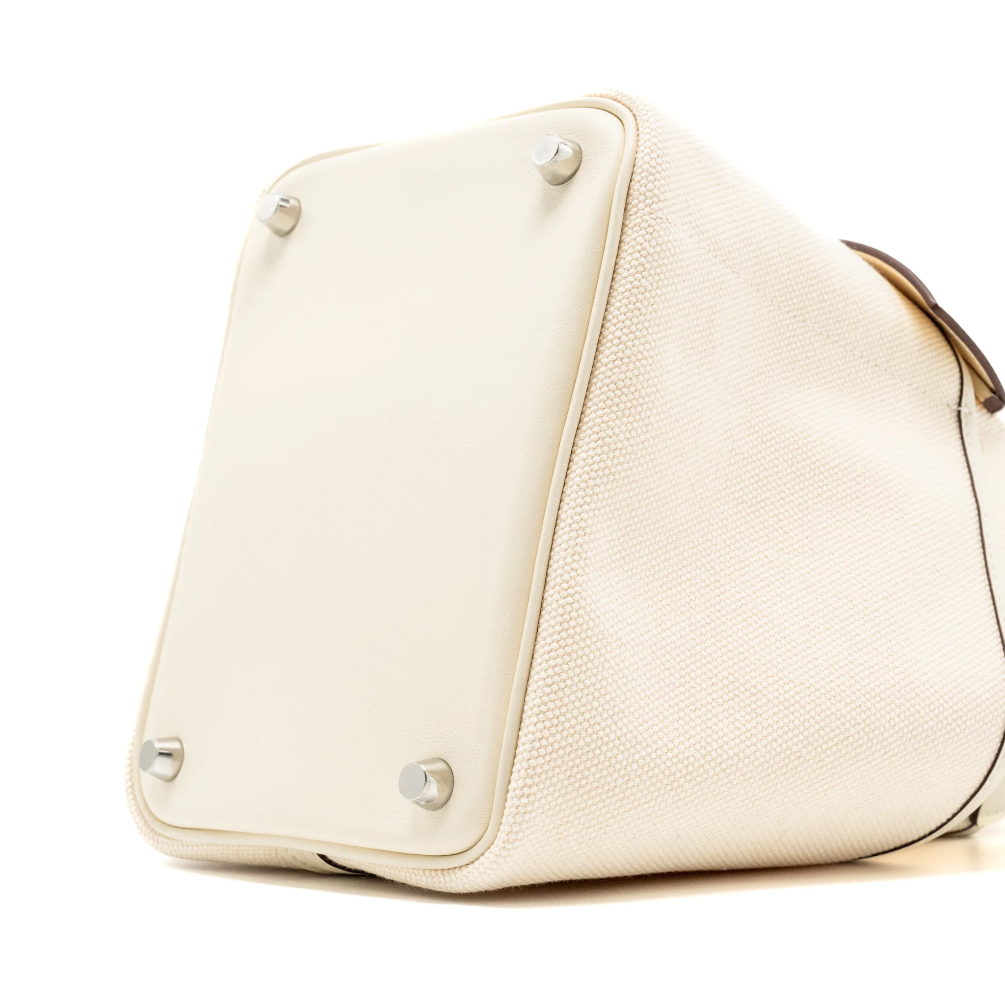 Hermes cargo picotin 18 lock bag canvas / swift nata SHW stamp U - Image 7