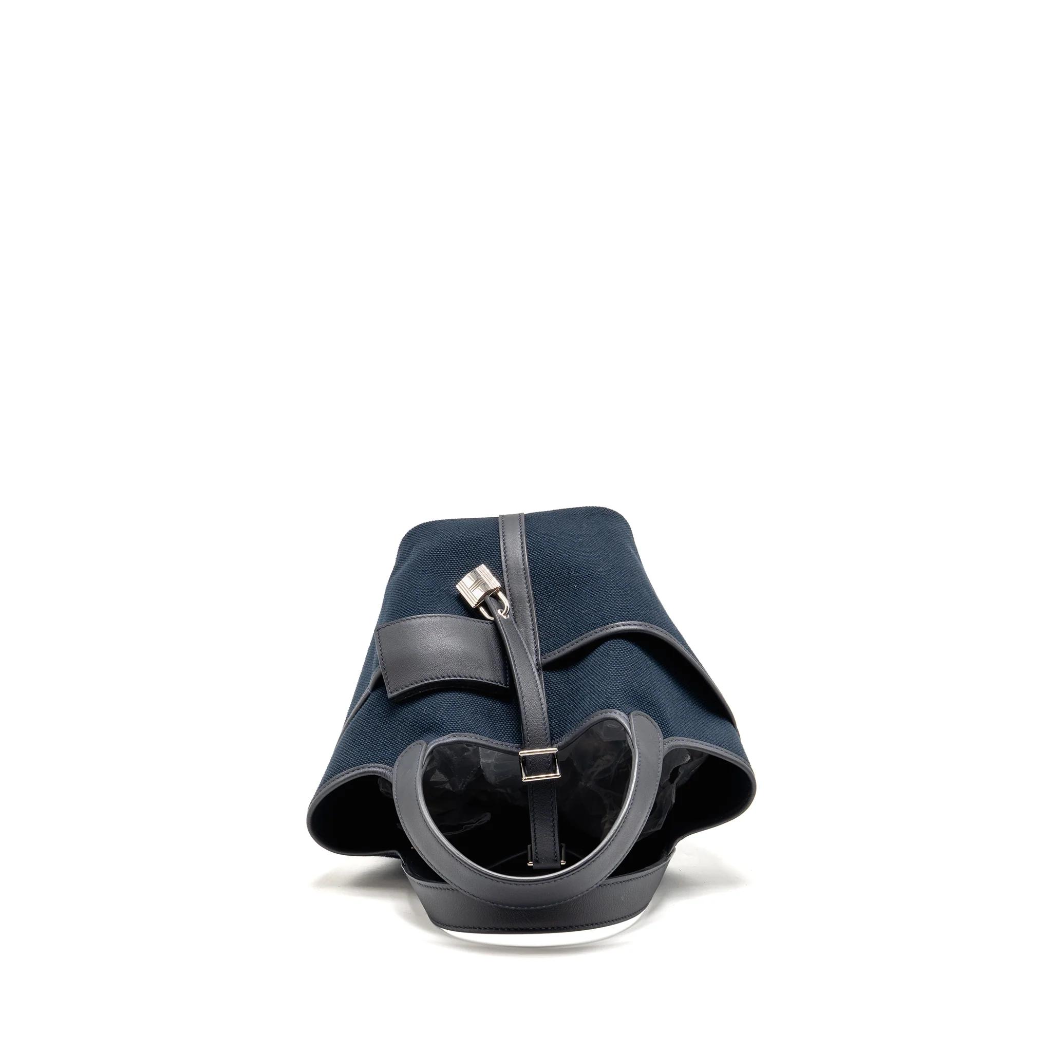Hermes cargo picotin 18 lock bag swift / toile canvas blue marine / caban SHW stamp U - Image 5