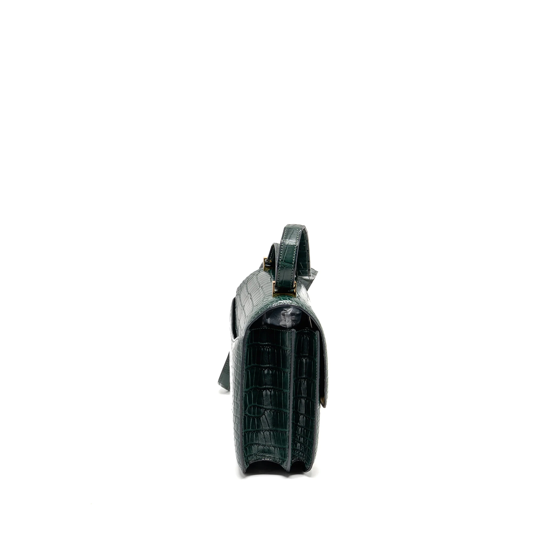 Hermes Constance 24 ALLIGATOR MISSISSIPPIENSIS MAT Vert Fonce GHW Stamp X - Image 3