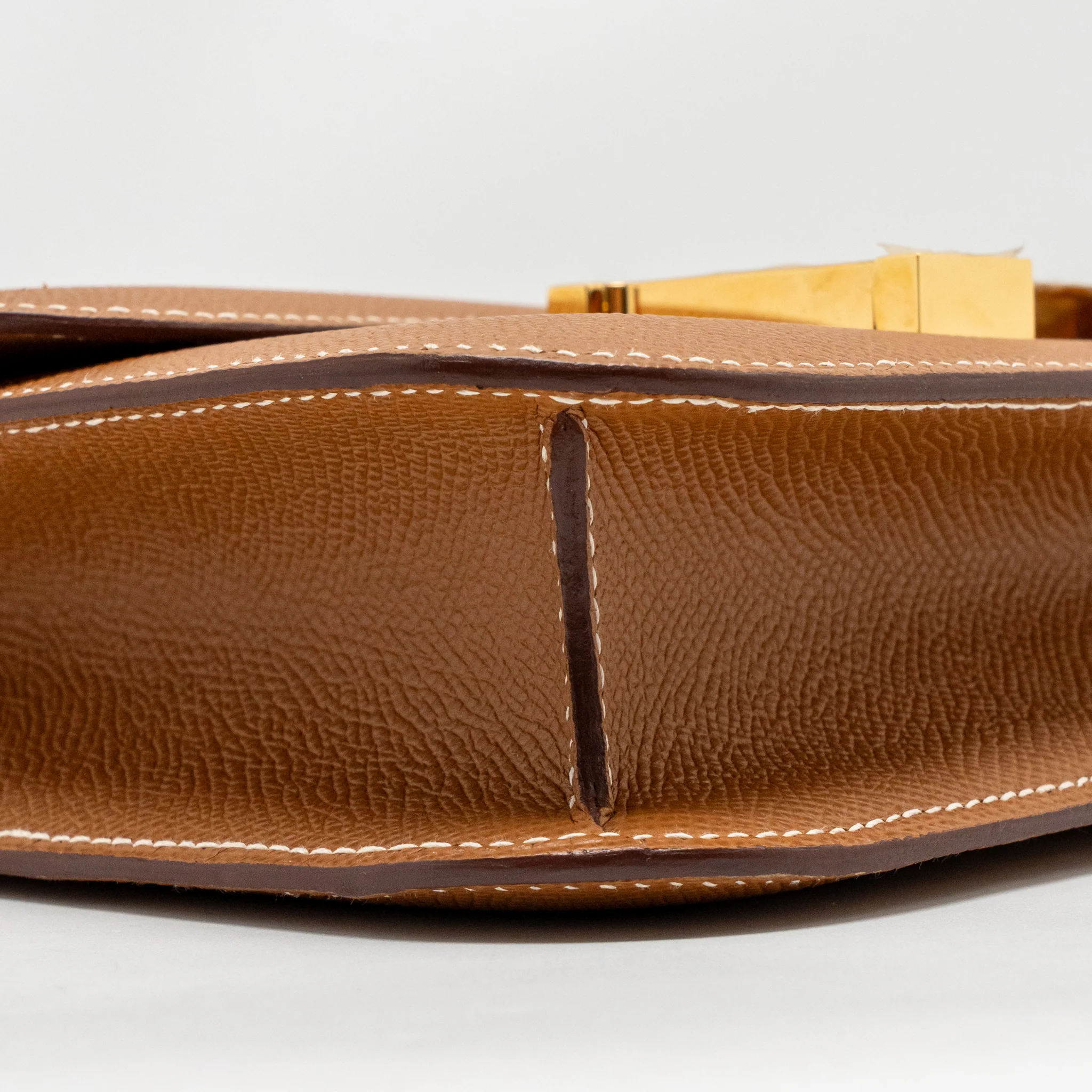 Hermes Constance 24 Epsom Gold GHW Stamp U - Image 7