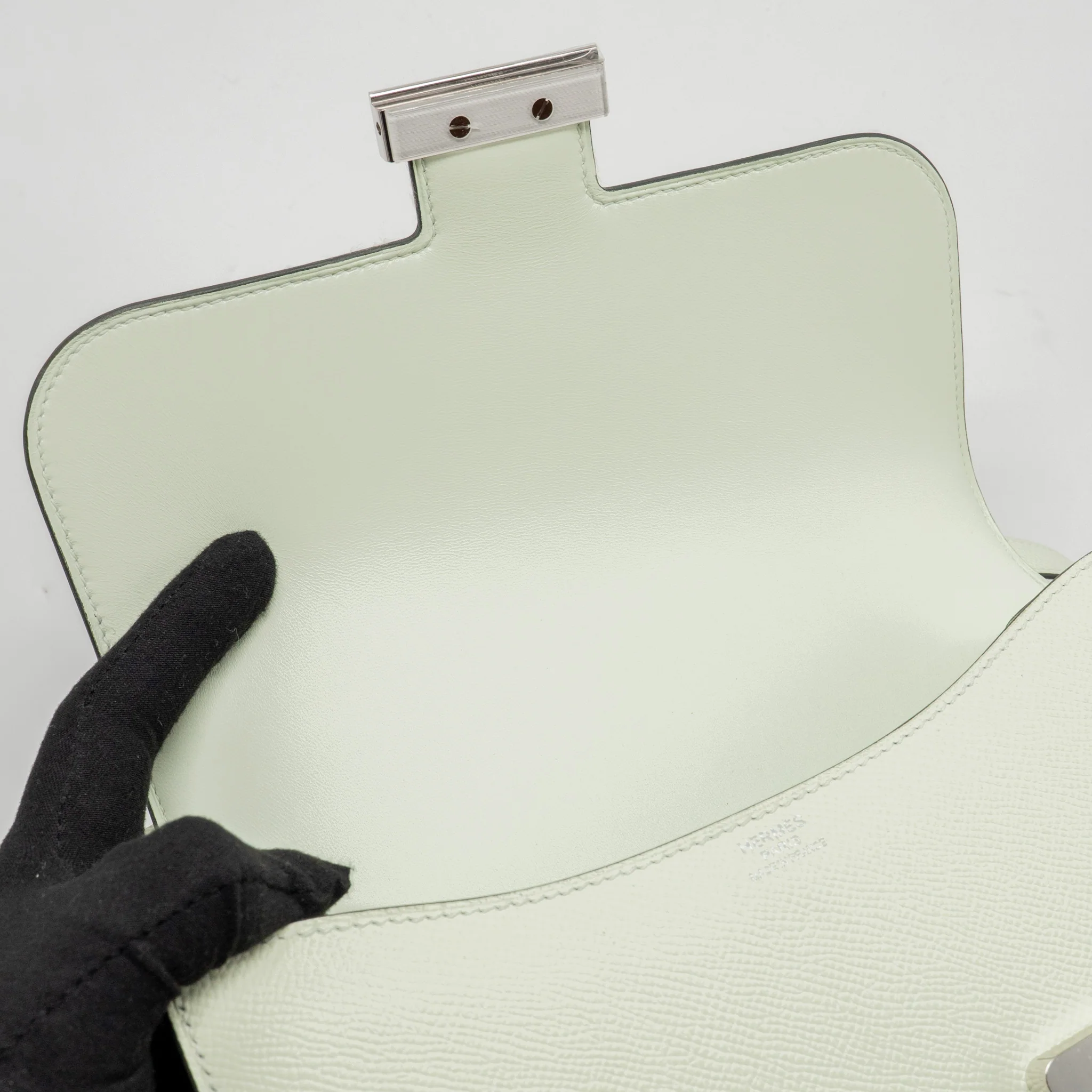 Hermes Constance 24 Epsom Vert Fizz SHW Stamp U - Image 14