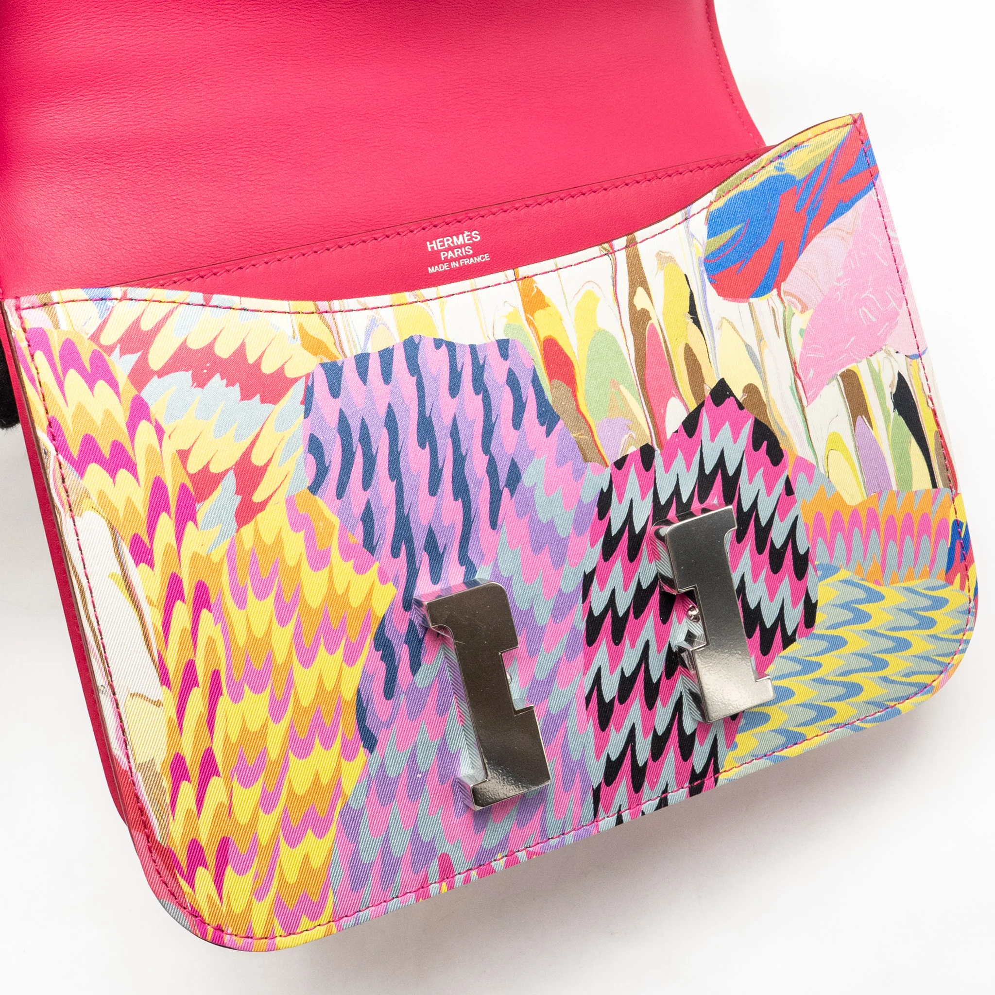 Hermes constance 24 limited edition marble silk multicolor SHW stamp Z - Image 15