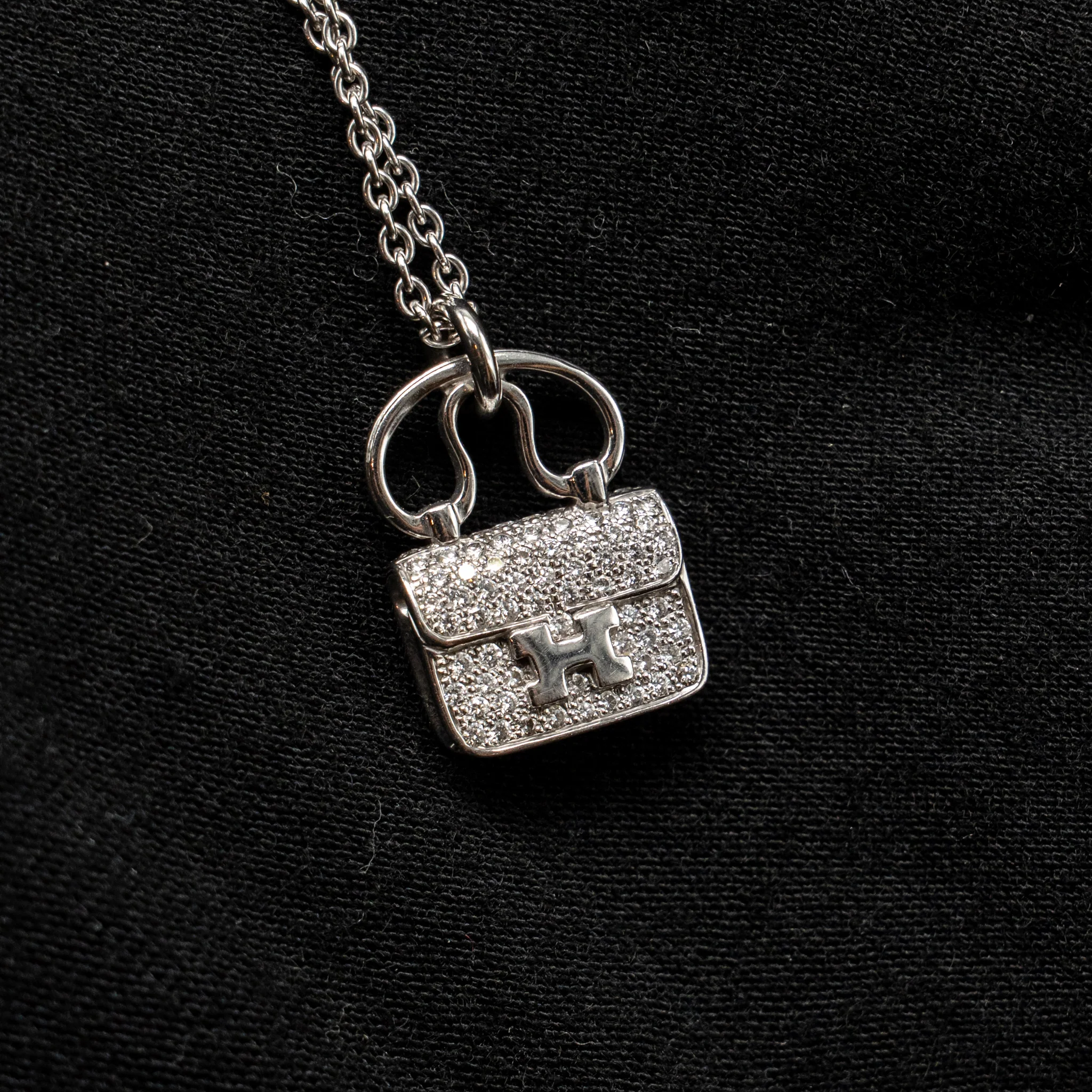 Hermes Constance Amulette Pendant White Gold, Diamonds - Image 4