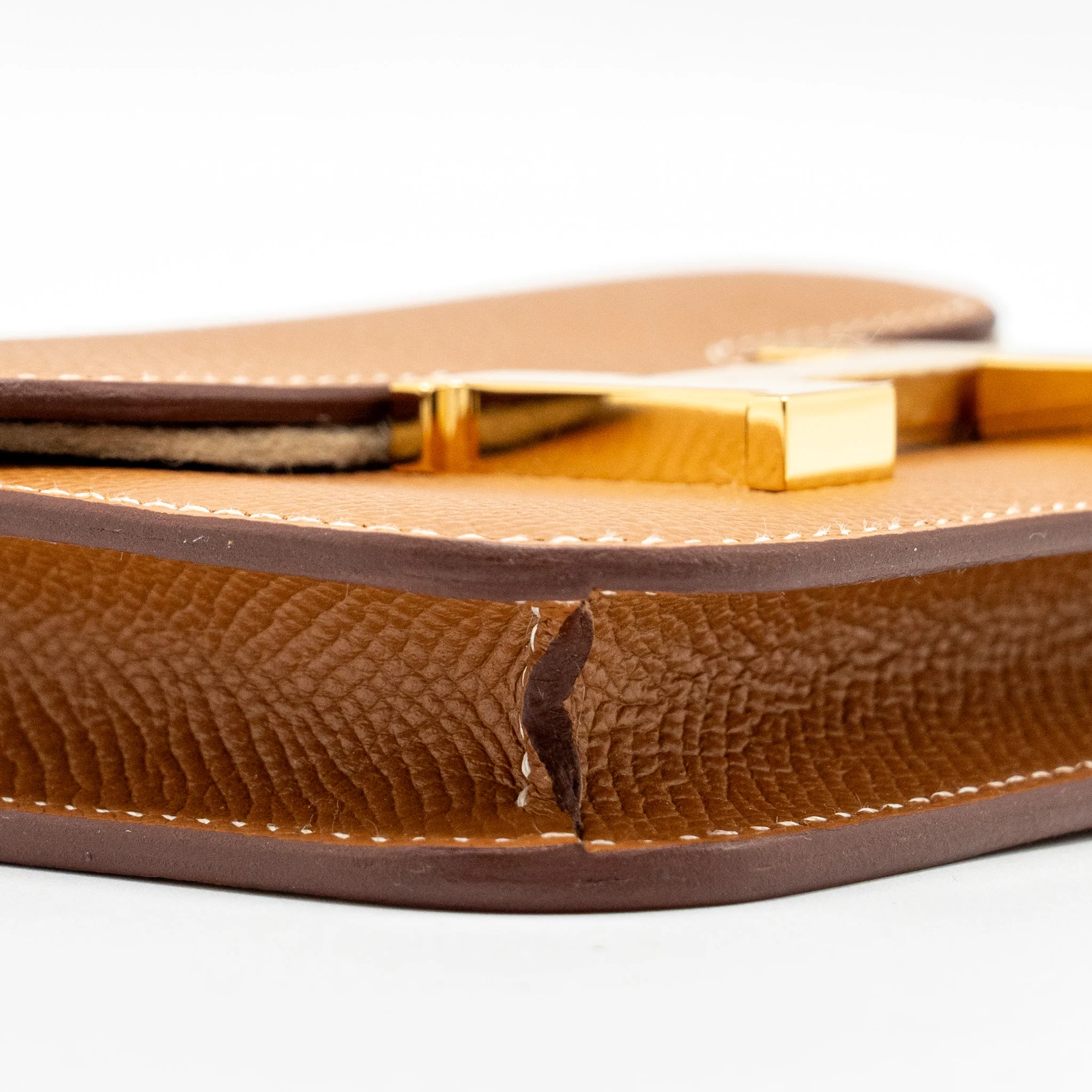 Hermes Constance Slim Epsom Gold GHW Stamp U - Image 6