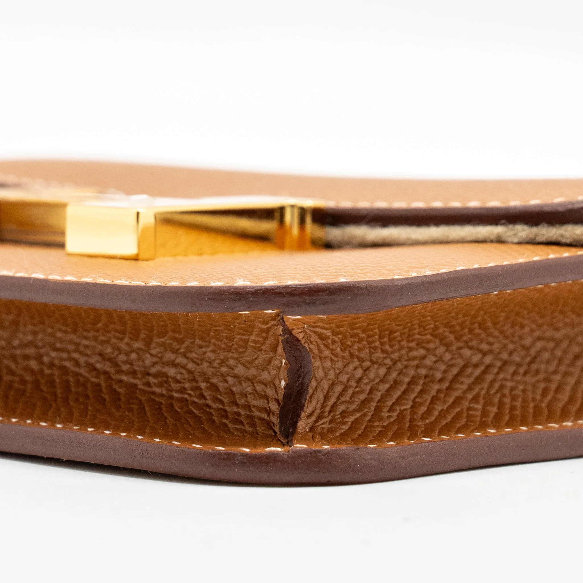 Hermes Constance Slim Epsom Gold GHW Stamp U - Image 7