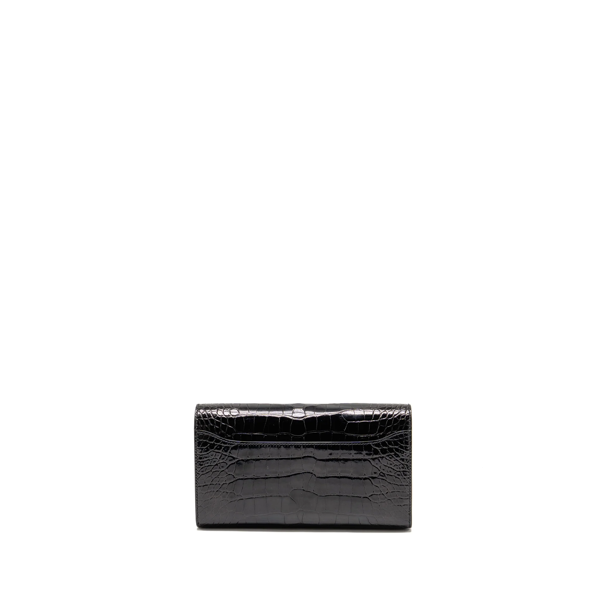 HERMES Constance To Go Alligator Mississippiensis Black with black Hardware Stamp Z - Image 2