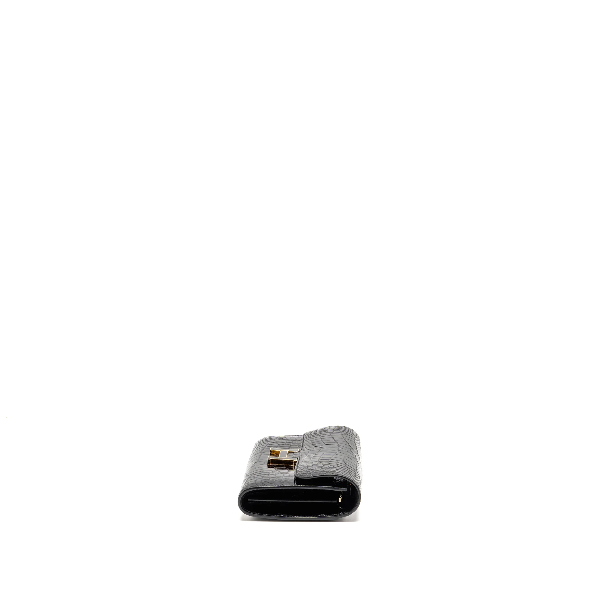 HERMES Constance To Go Alligator Mississippiensis Black with black Hardware Stamp Z - Image 4