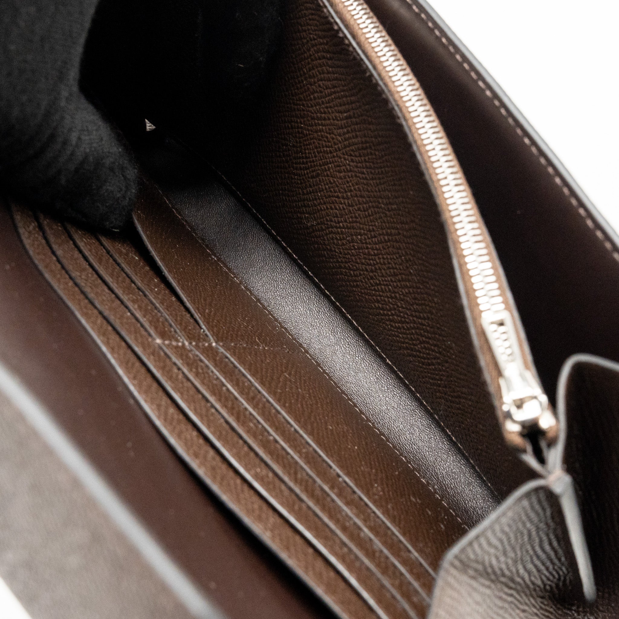 Hermes Constance to Go Epsom Chocolate SHW Stamp U - Image 13