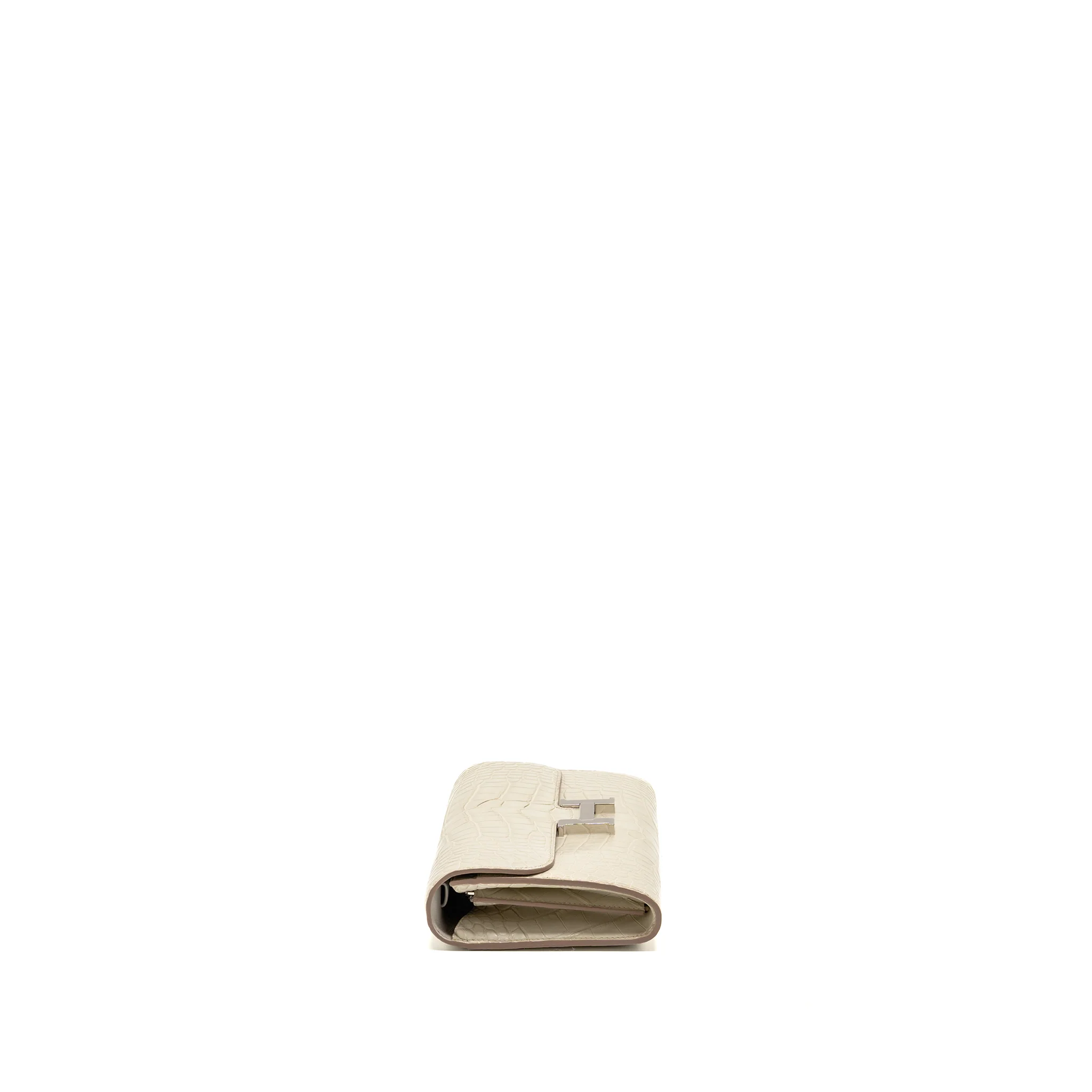 Hermes Constance to go Matte alligator Mississippiensis 8L beton SHW stamp U - Image 3
