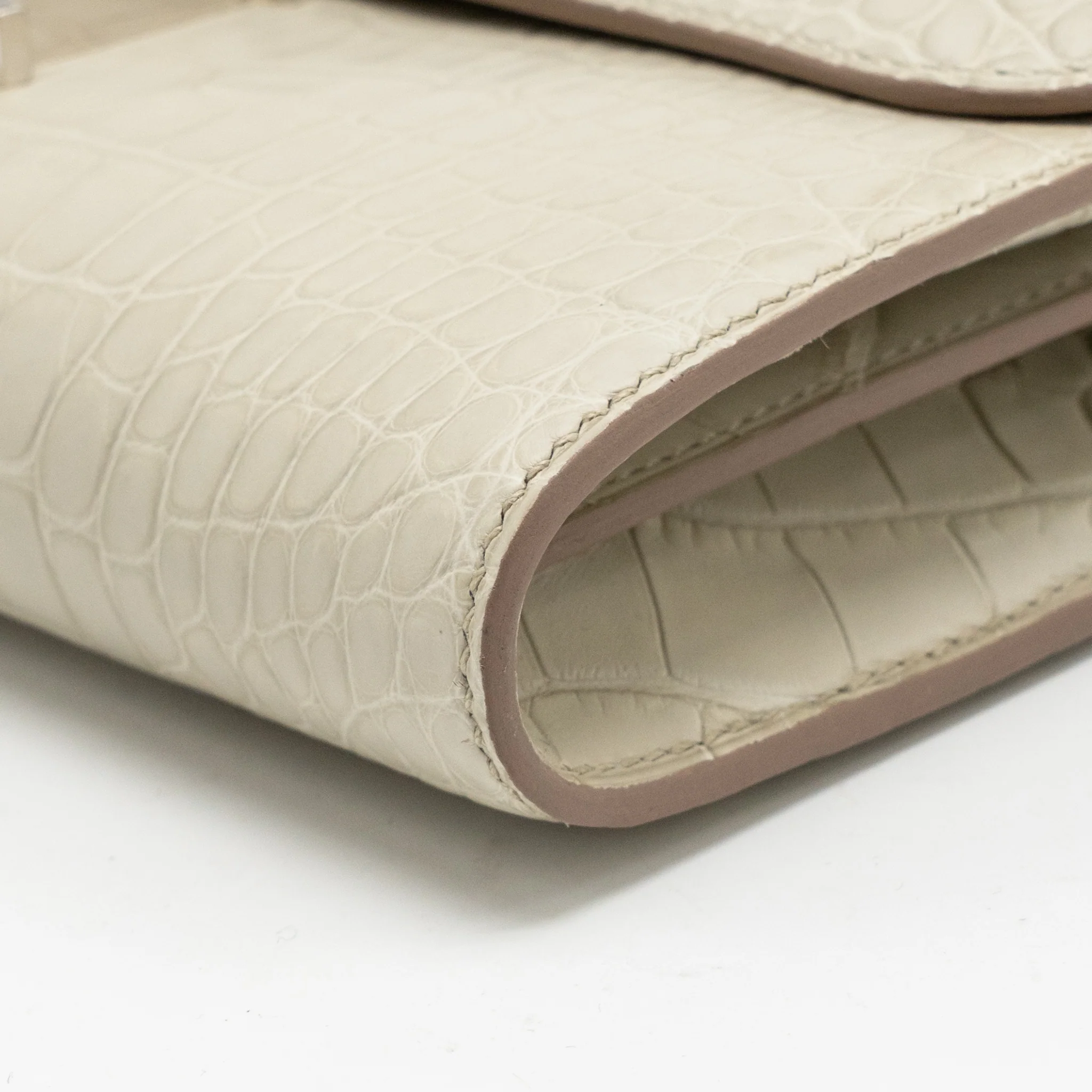 Hermes Constance to go Matte alligator Mississippiensis 8L beton SHW stamp U - Image 8