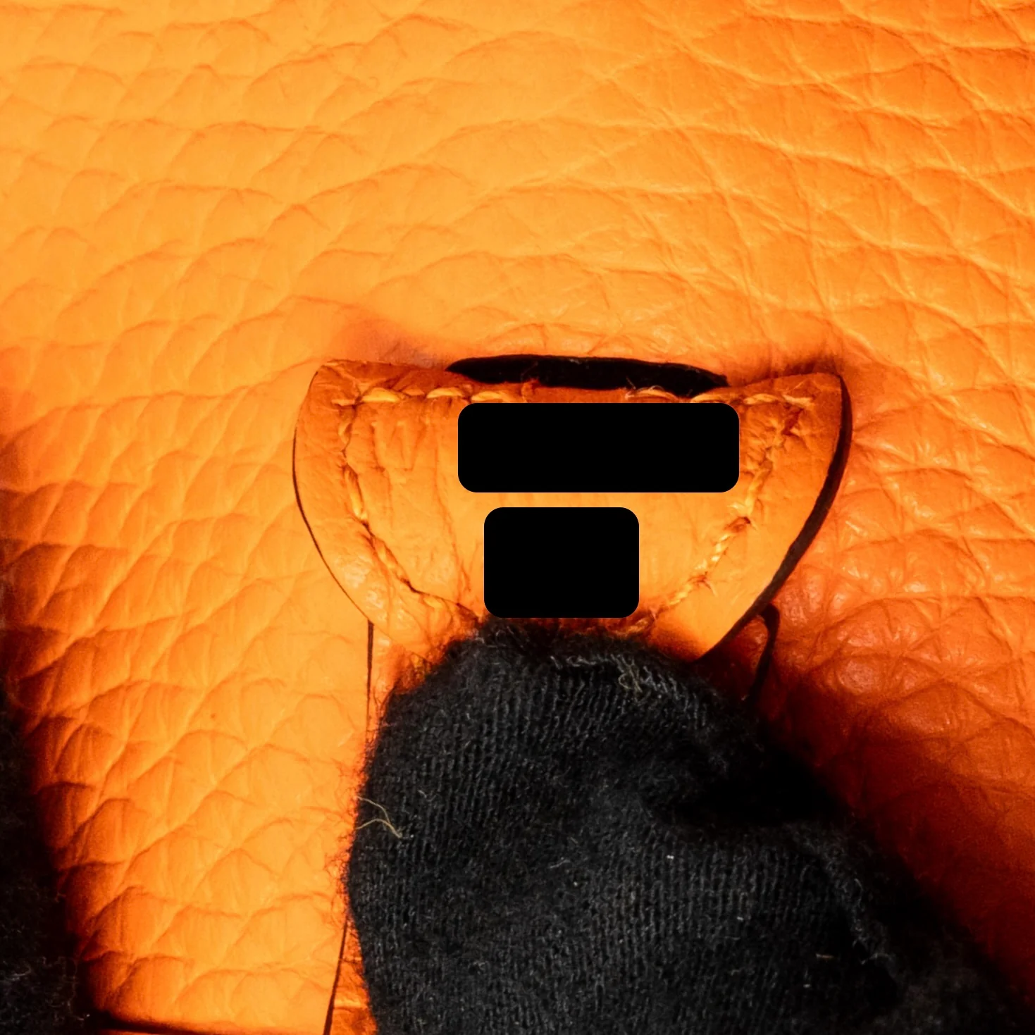 Hermes Mini Evelyne Clemence orange SHW Stamp W - Image 14