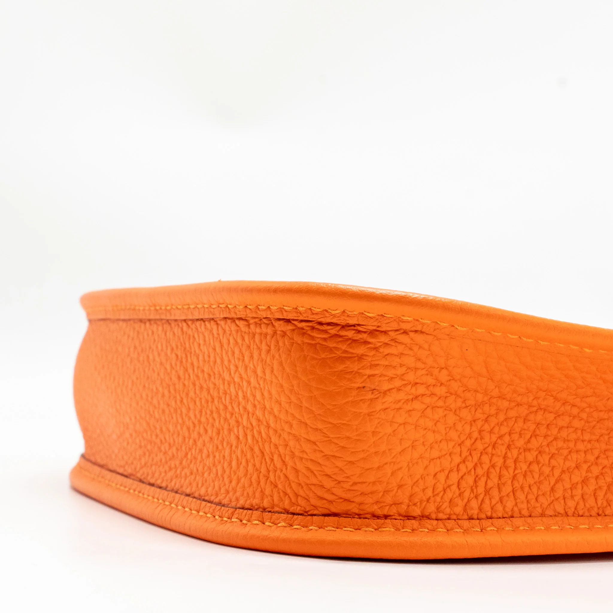 Hermes Mini Evelyne Clemence orange SHW Stamp W - Image 8
