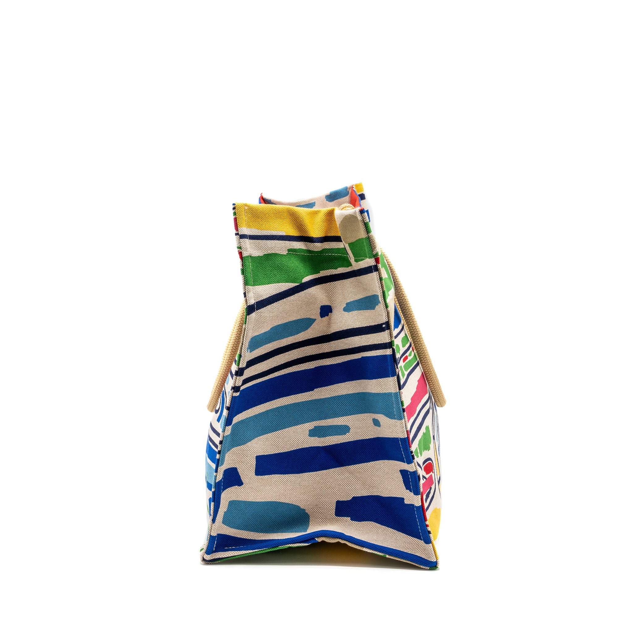 Hermes Farniente Beach Bag Cotton Multicolour SHW - Image 3