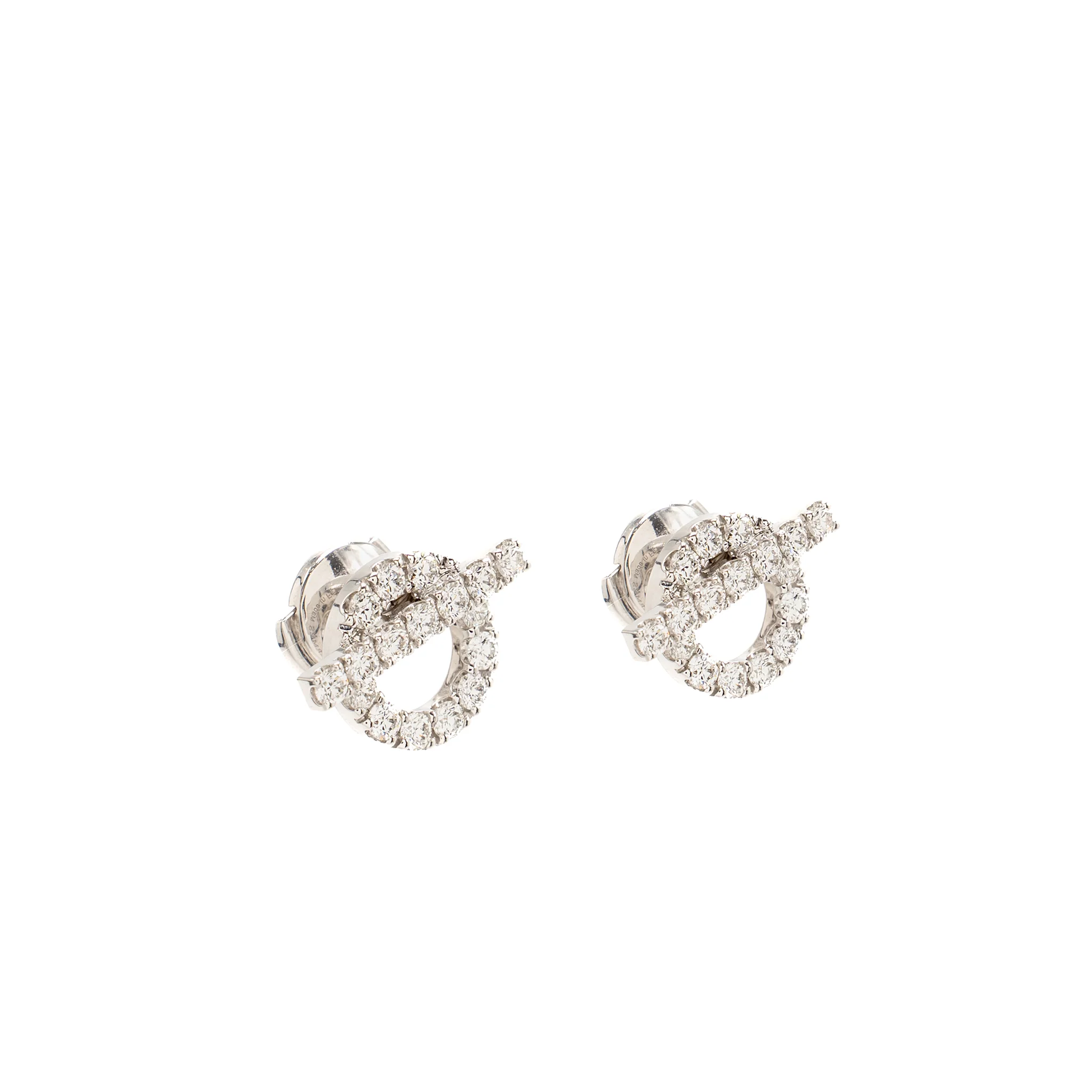 HERMES Finesse Earrings White Gold Diamonds - Image 3