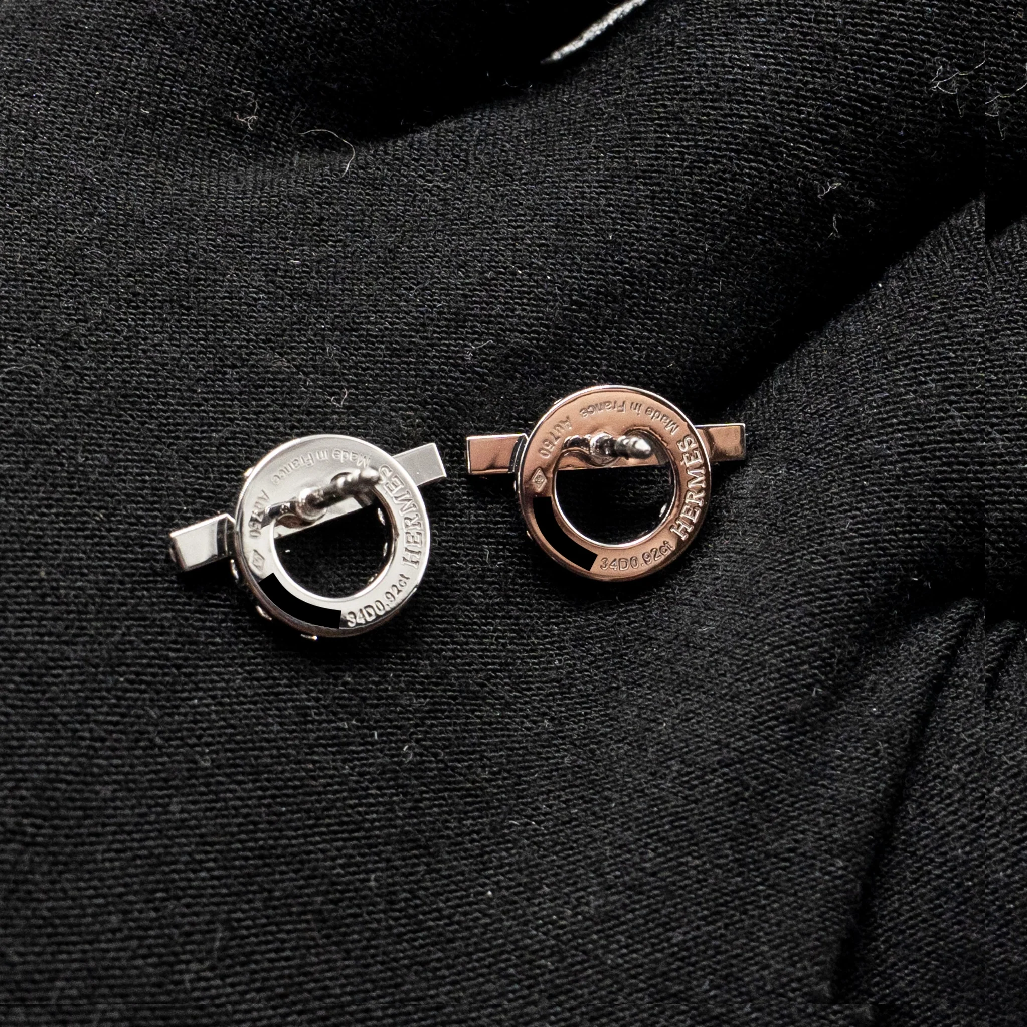 HERMES Finesse Earrings White Gold Diamonds - Image 4