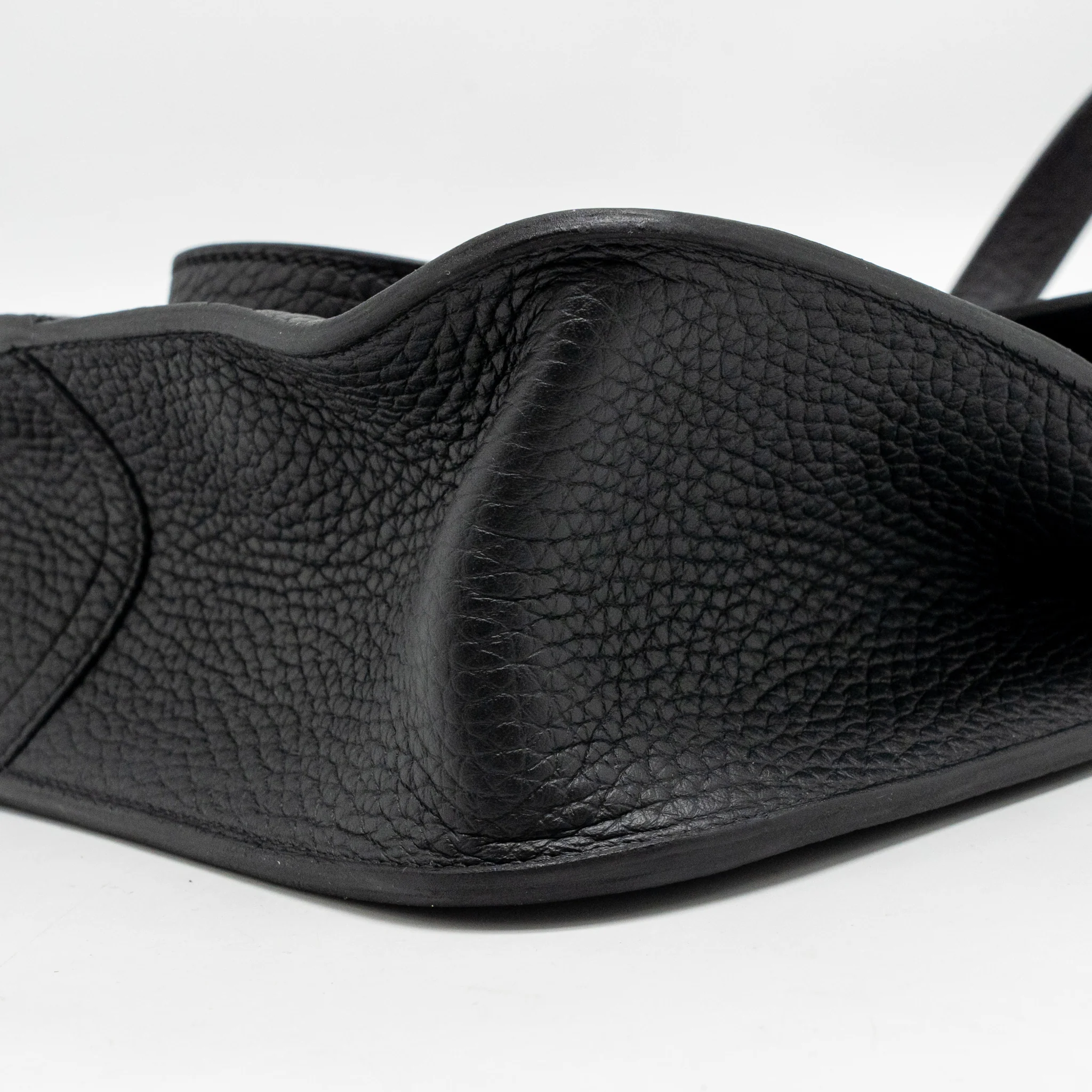 Hermes Halzan 25 Clemence Black GHW Stamp K - Image 8