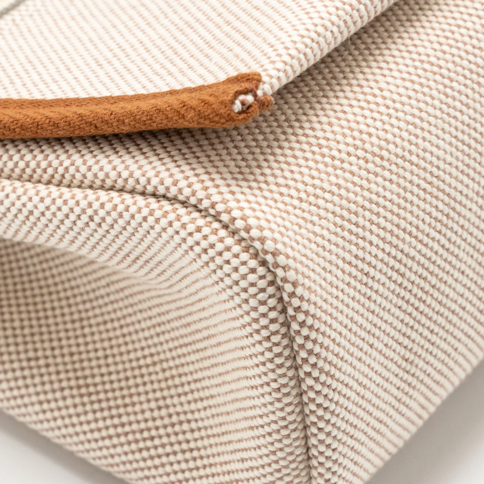 Hermes herbag mini canvas/Hunter leather ecru-beige/fauve SHW stamp K - Image 11