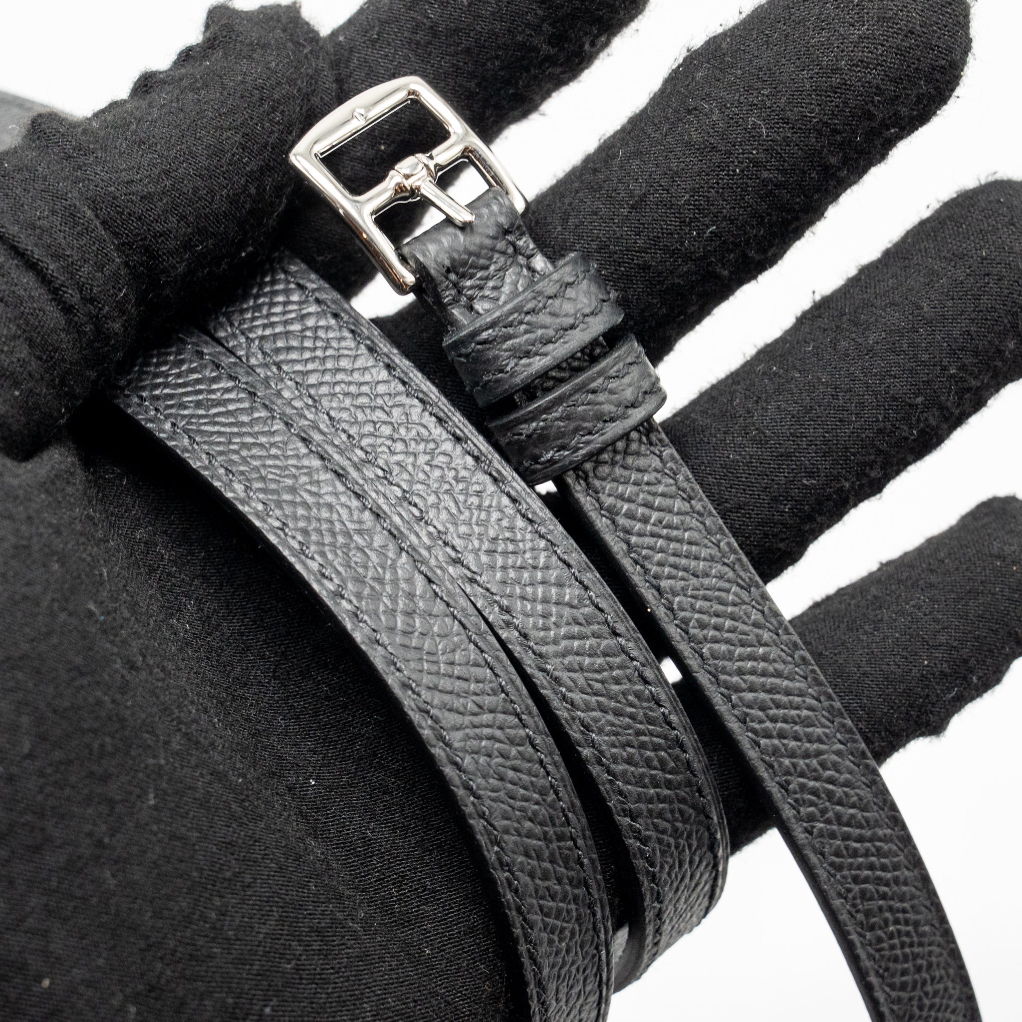 Hermes Hermesnap Epsom Black SHW Stamp K - Image 17