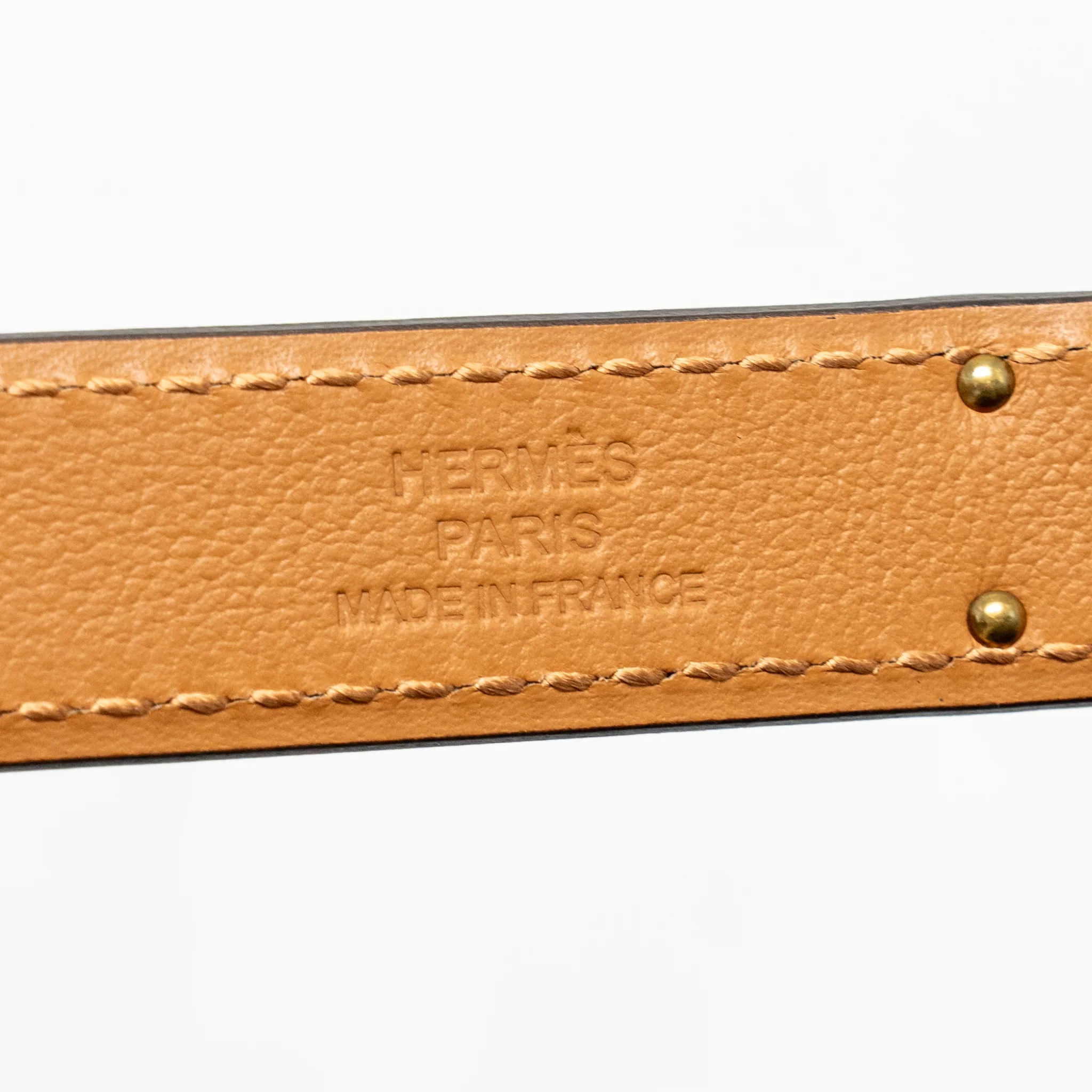 Hermes kelly 18 belt epsom black RGHW stamp W - Image 5