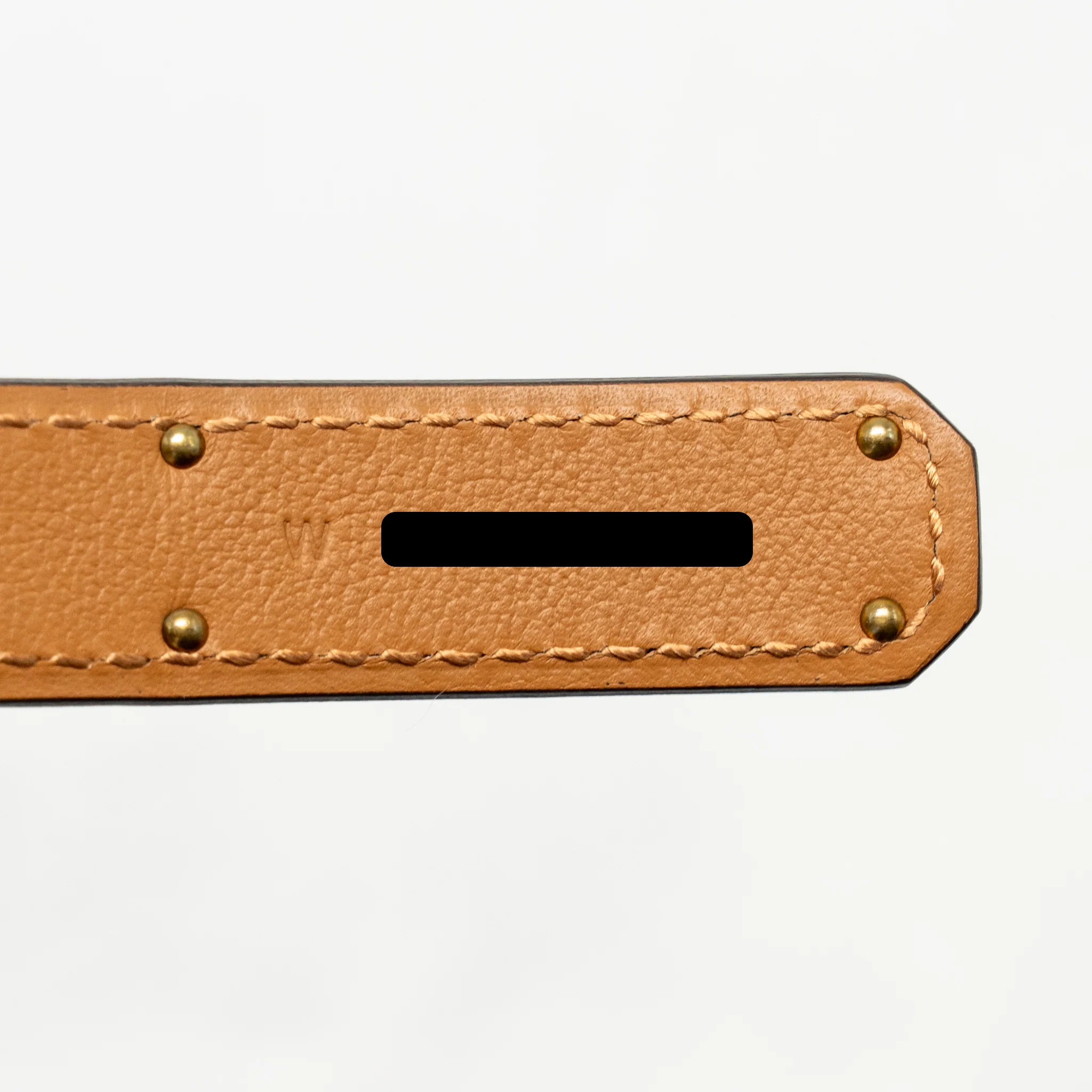Hermes kelly 18 belt epsom black RGHW stamp W - Image 6