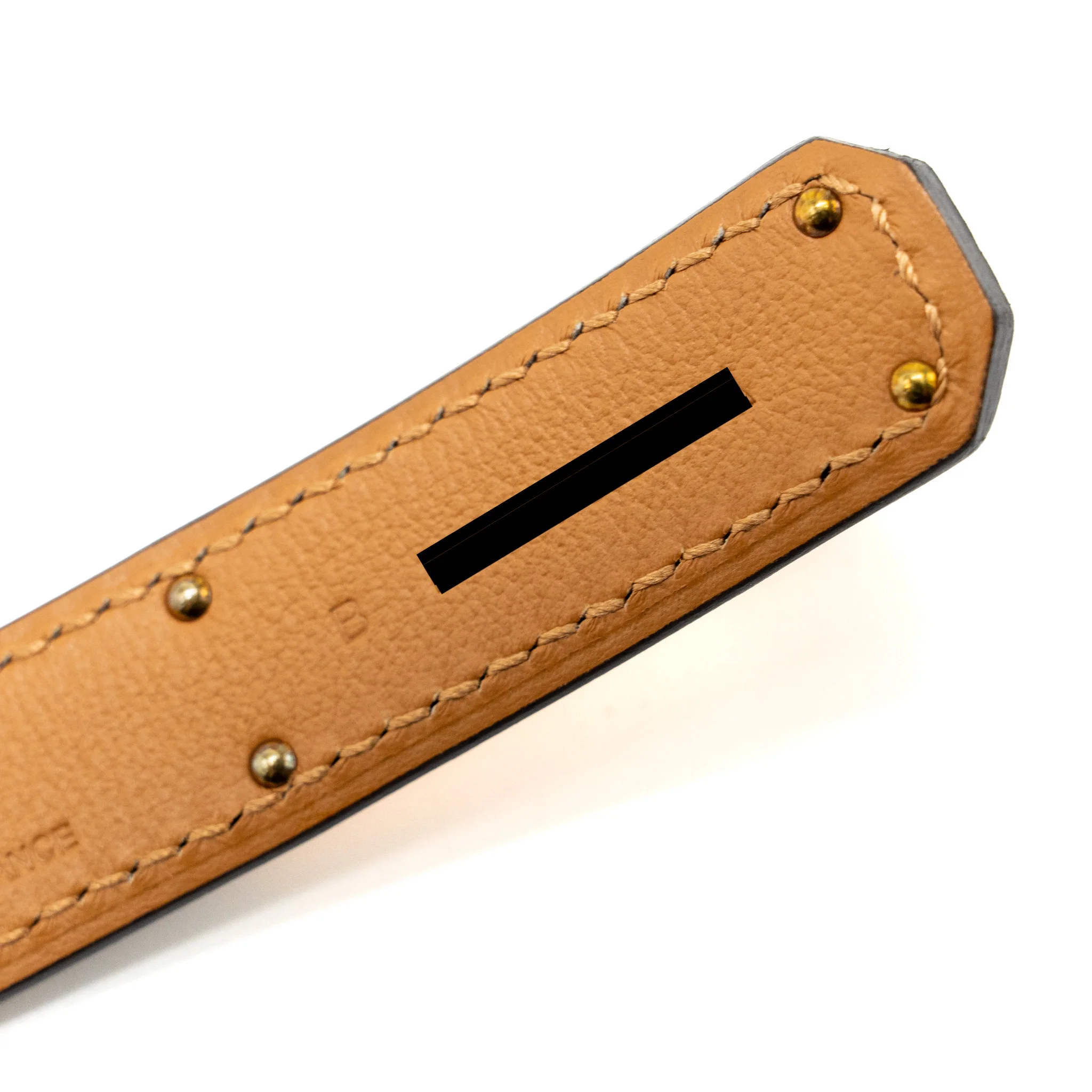 Hermes Kelly18 belt Epsom Etoupe RGHW Stamp B - Image 6
