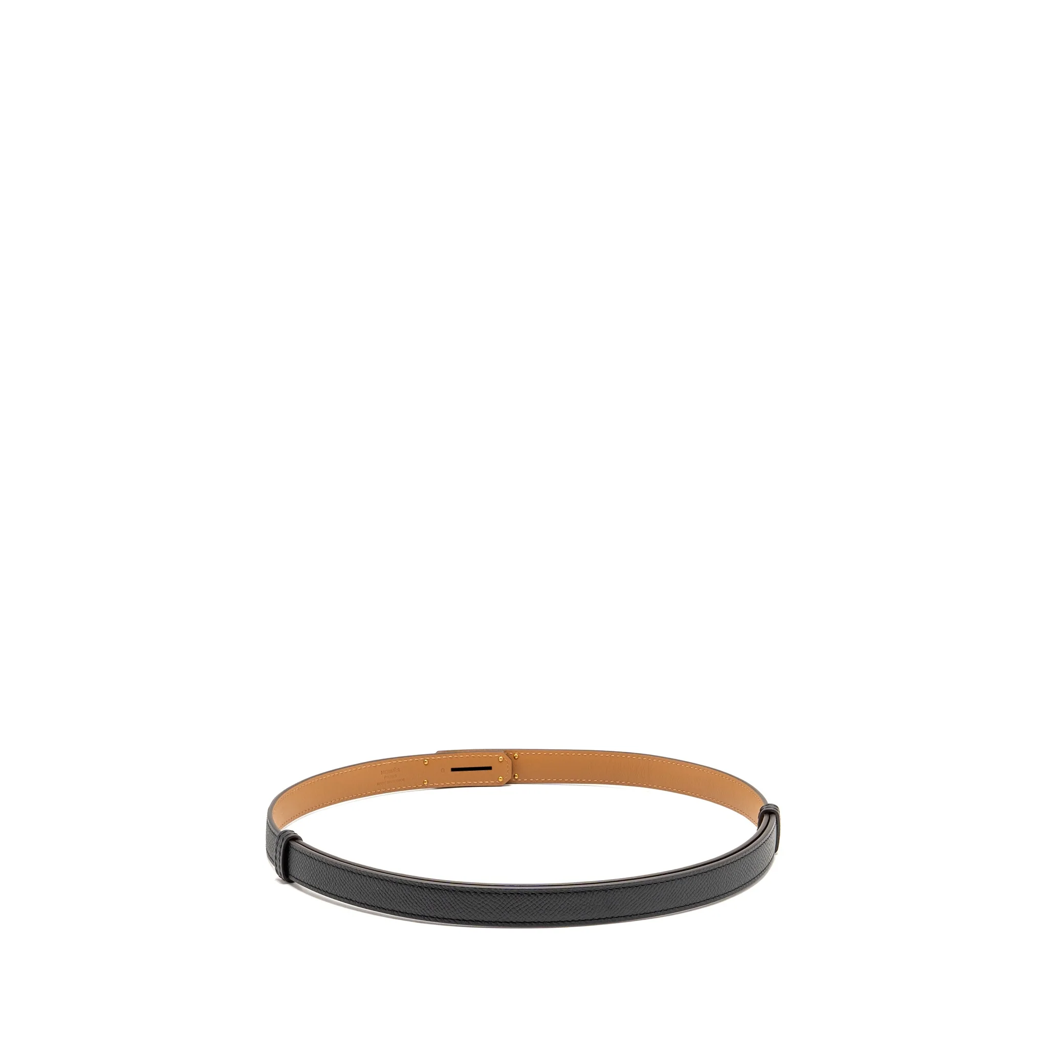 Hermes kelly 18 belt epsom Black GHW stamp G - Image 2
