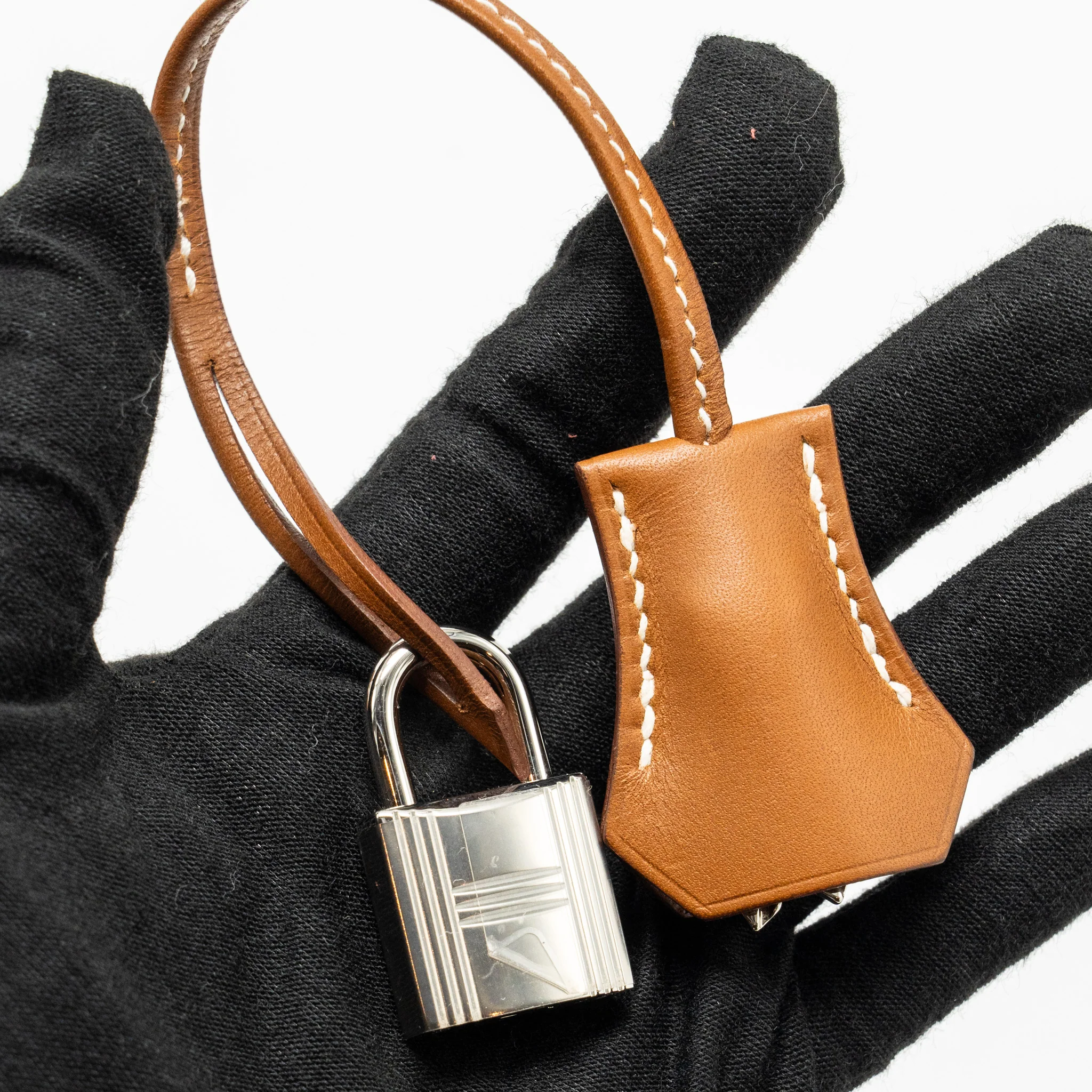 Hermes Kelly 25 Barenia Fauve SHW Stamp U - Image 24