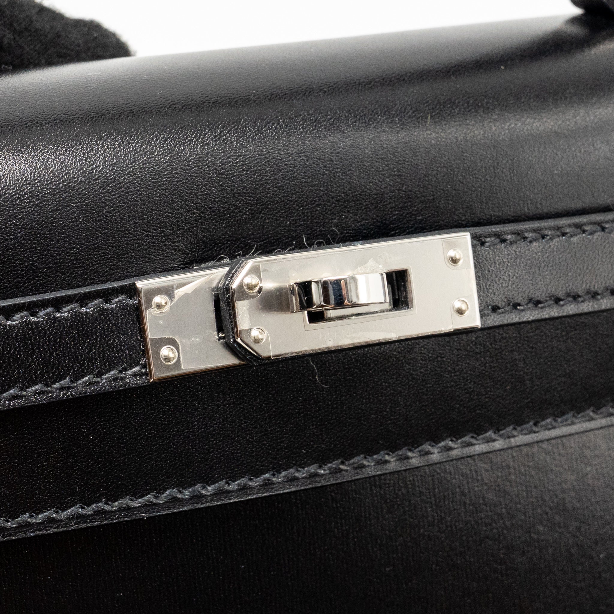 Hermes kelly 25 box black SHW stamp Z - Image 15