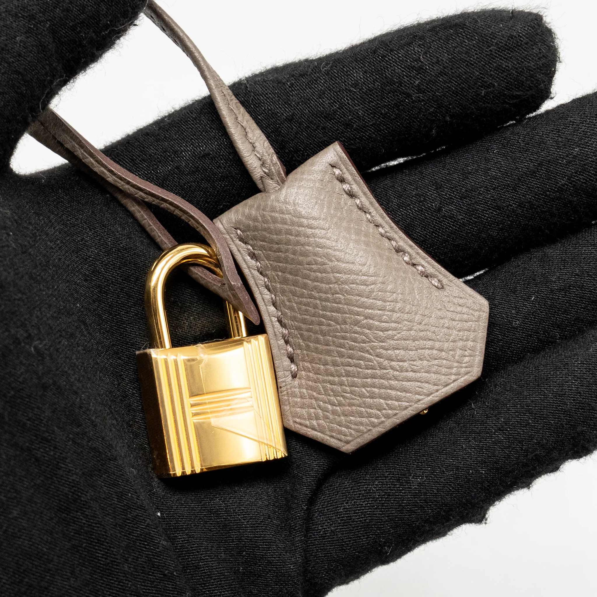 Hermes Kelly 25 Epsom 8F Gris Etain GHW stamp D - Image 20