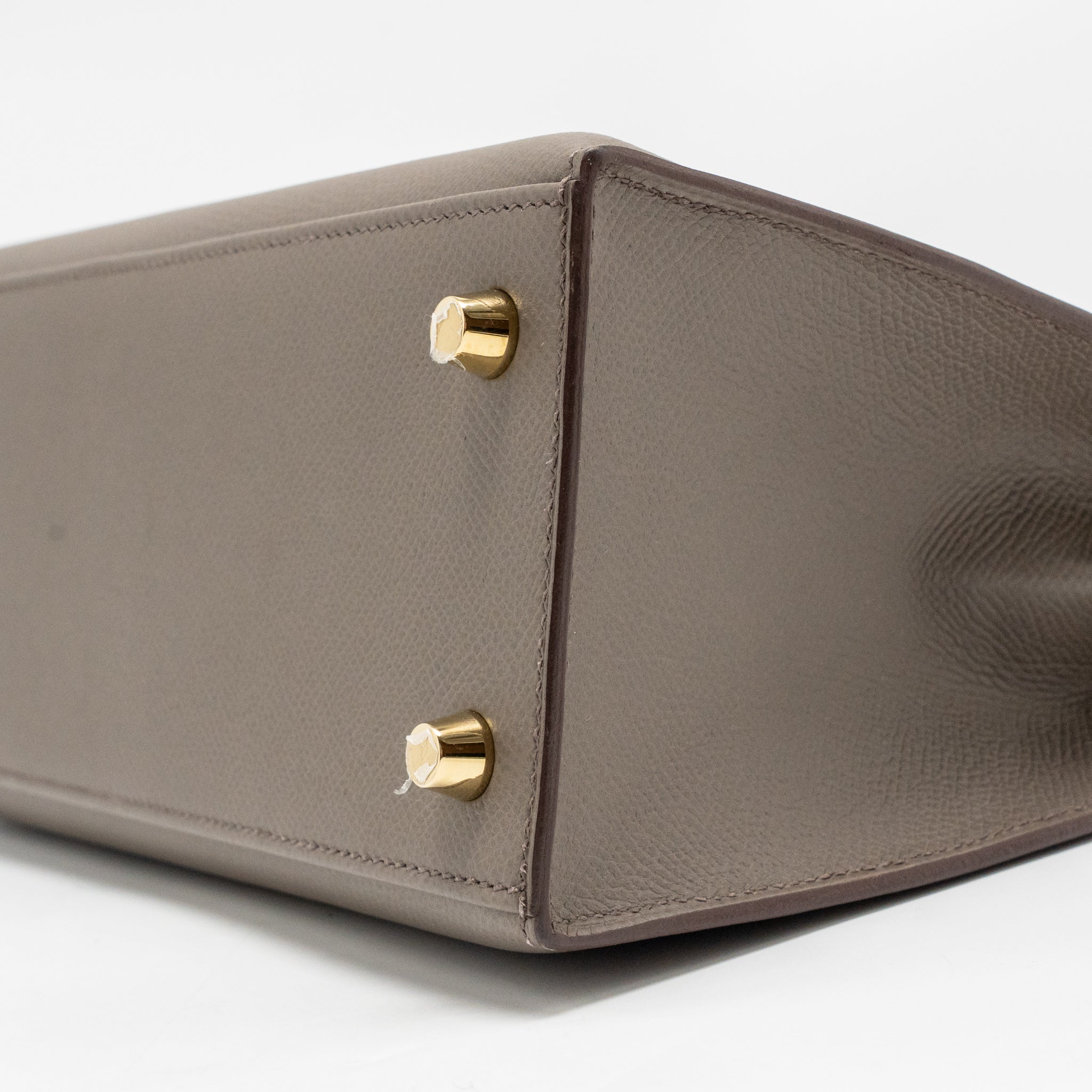 Hermes Kelly 25 Epsom 8F Gris Etain GHW stamp D - Image 8