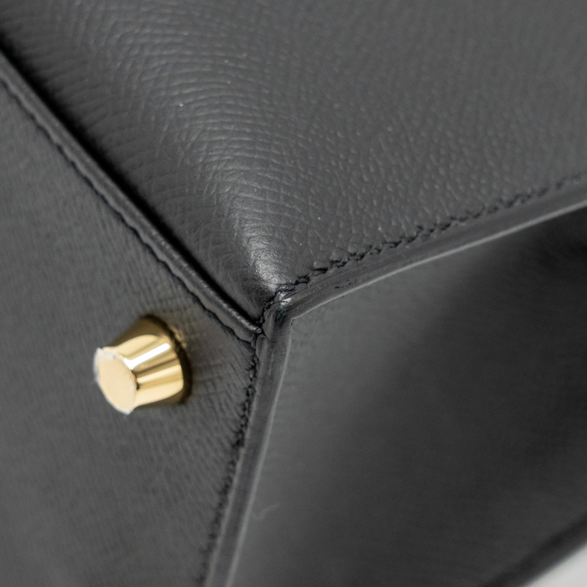 Hermes Kelly 25 Epsom Black GHW Stamp Z - Image 11