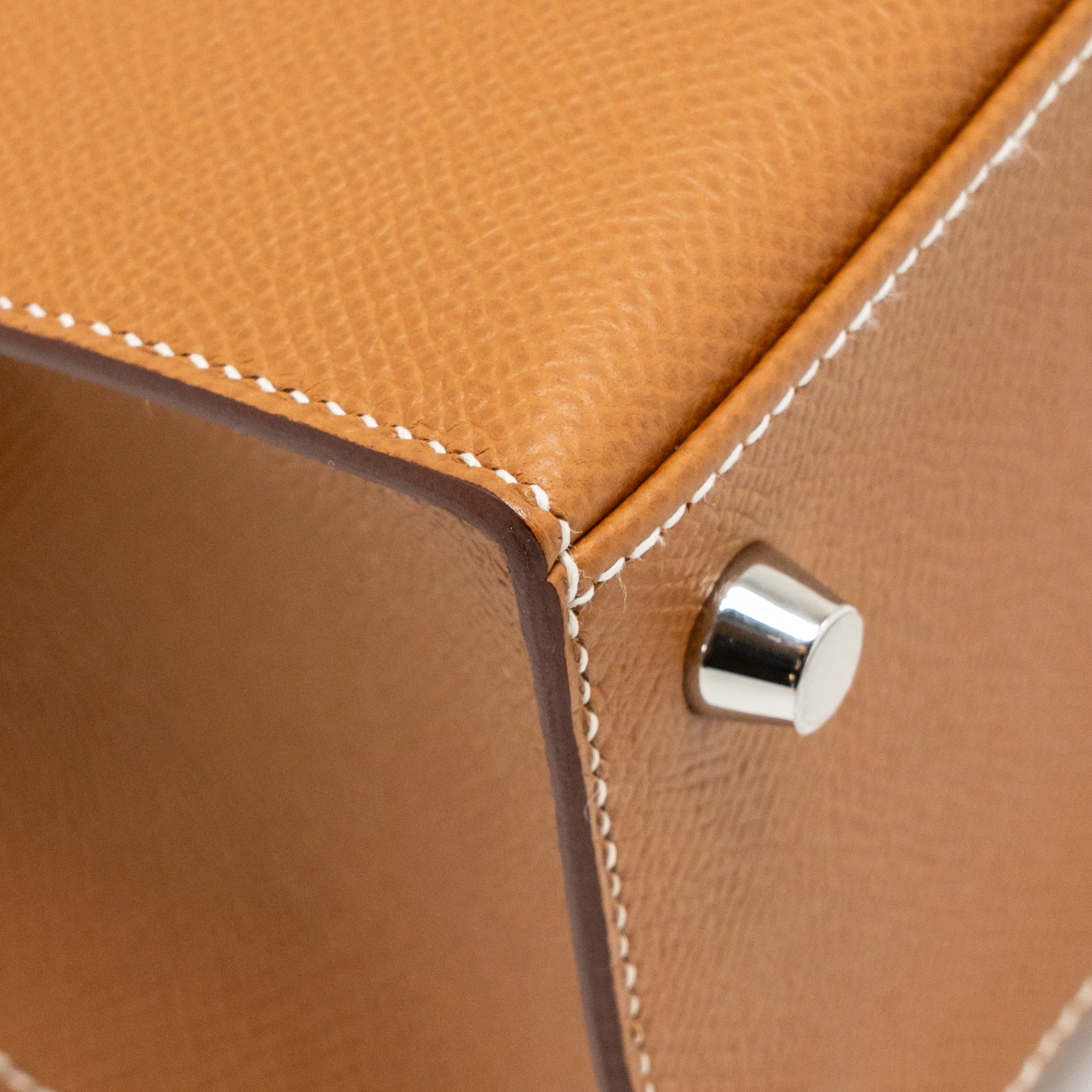 Hermes Kelly 25 epsom gold SHW stamp W - Image 11