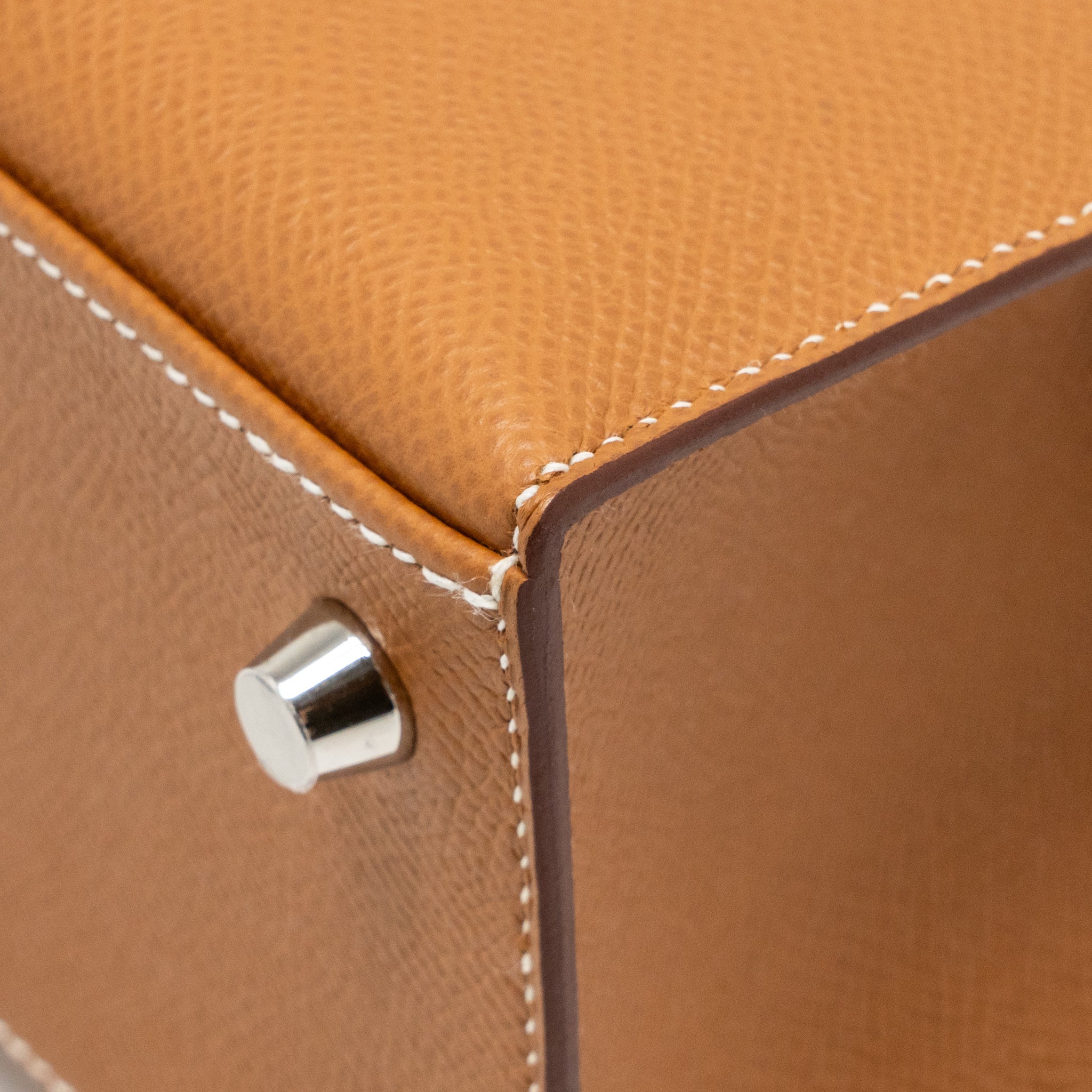 Hermes Kelly 25 epsom gold SHW stamp W - Image 12