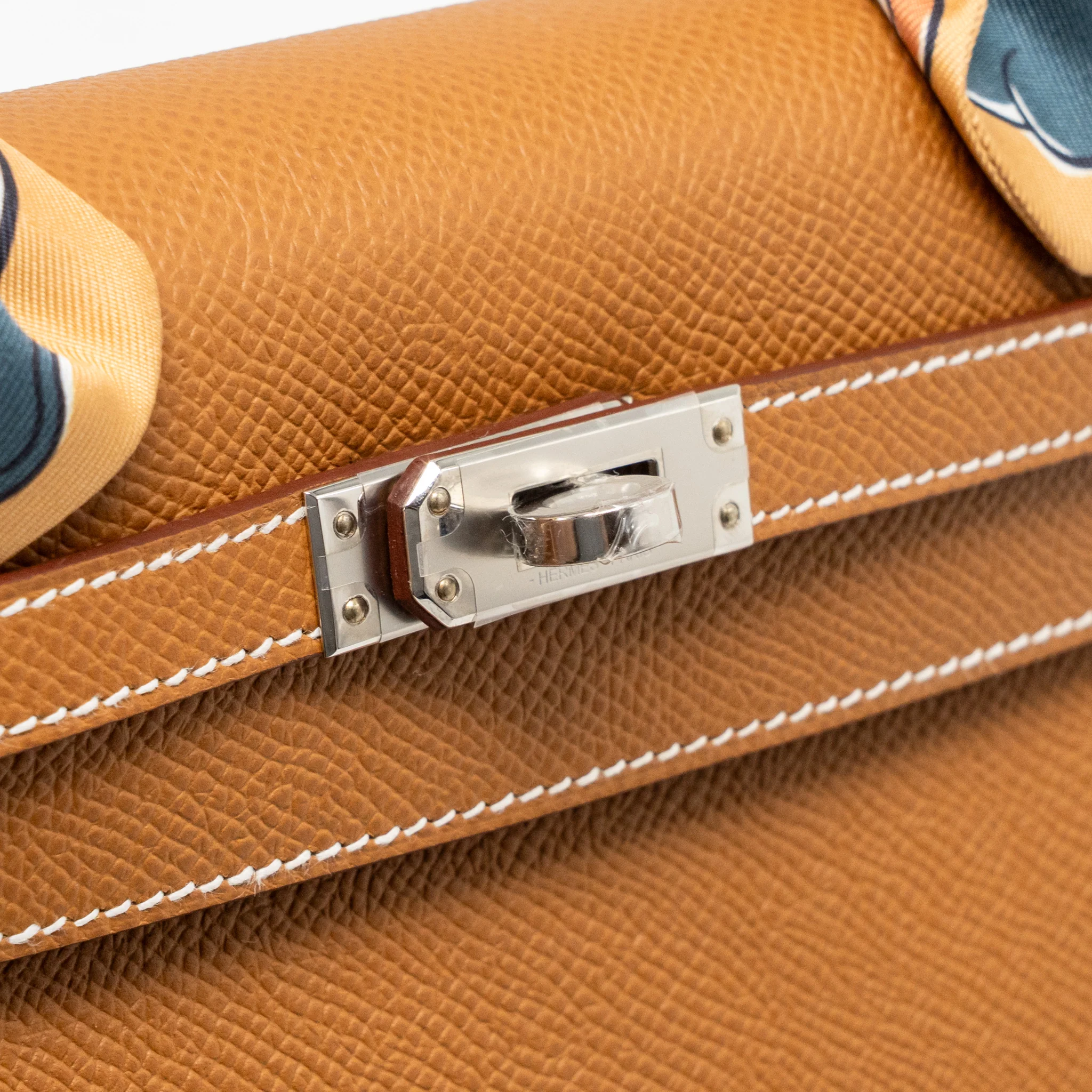 Hermes Kelly 25 epsom gold SHW stamp W - Image 14