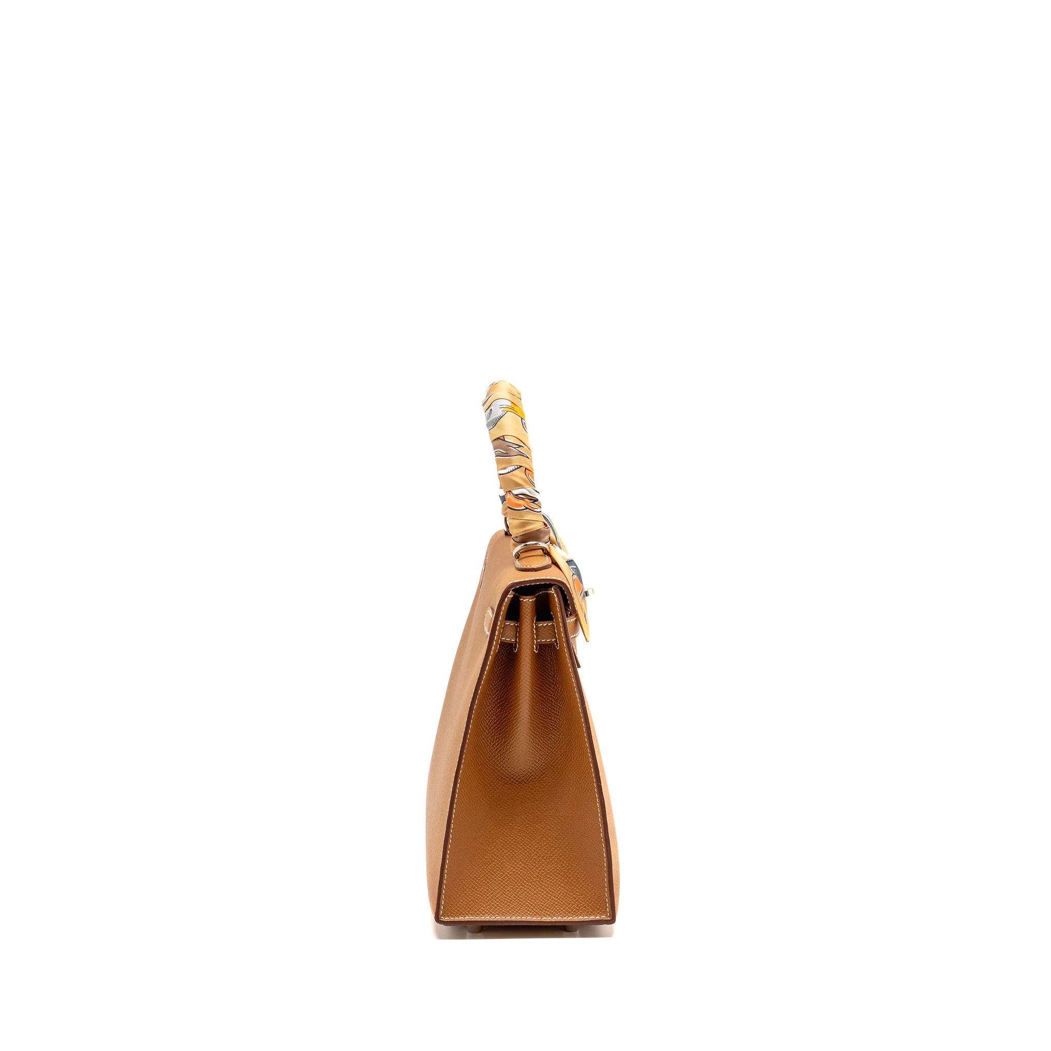Hermes Kelly 25 epsom gold SHW stamp W - Image 3