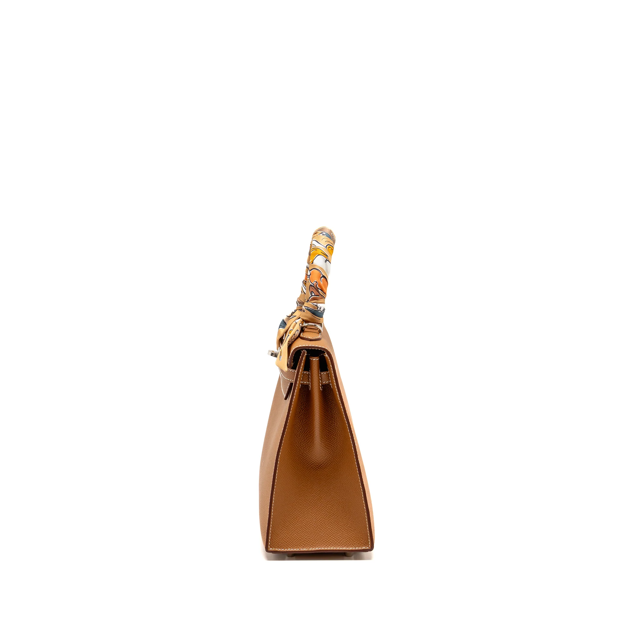 Hermes Kelly 25 epsom gold SHW stamp W - Image 4