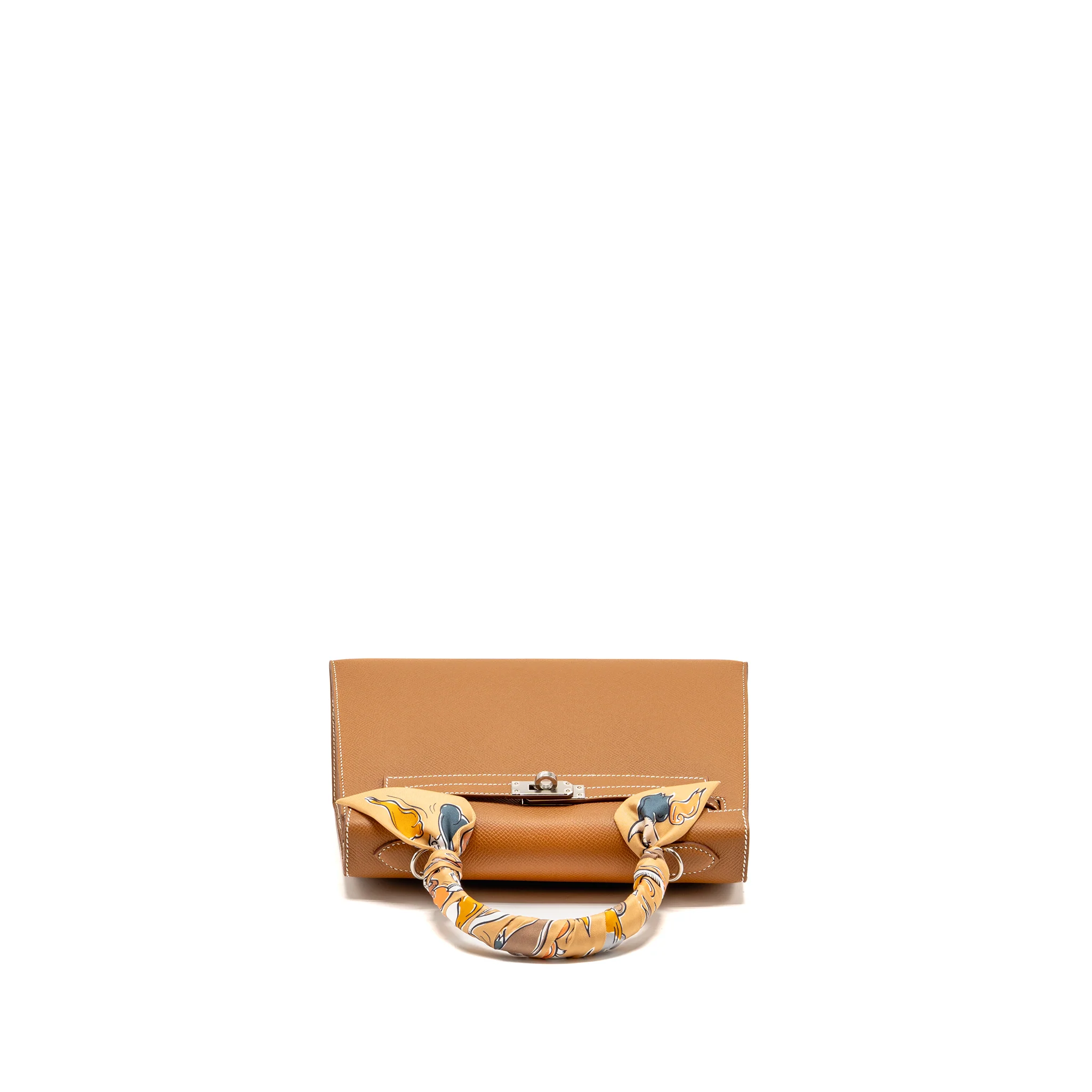 Hermes Kelly 25 epsom gold SHW stamp W - Image 5