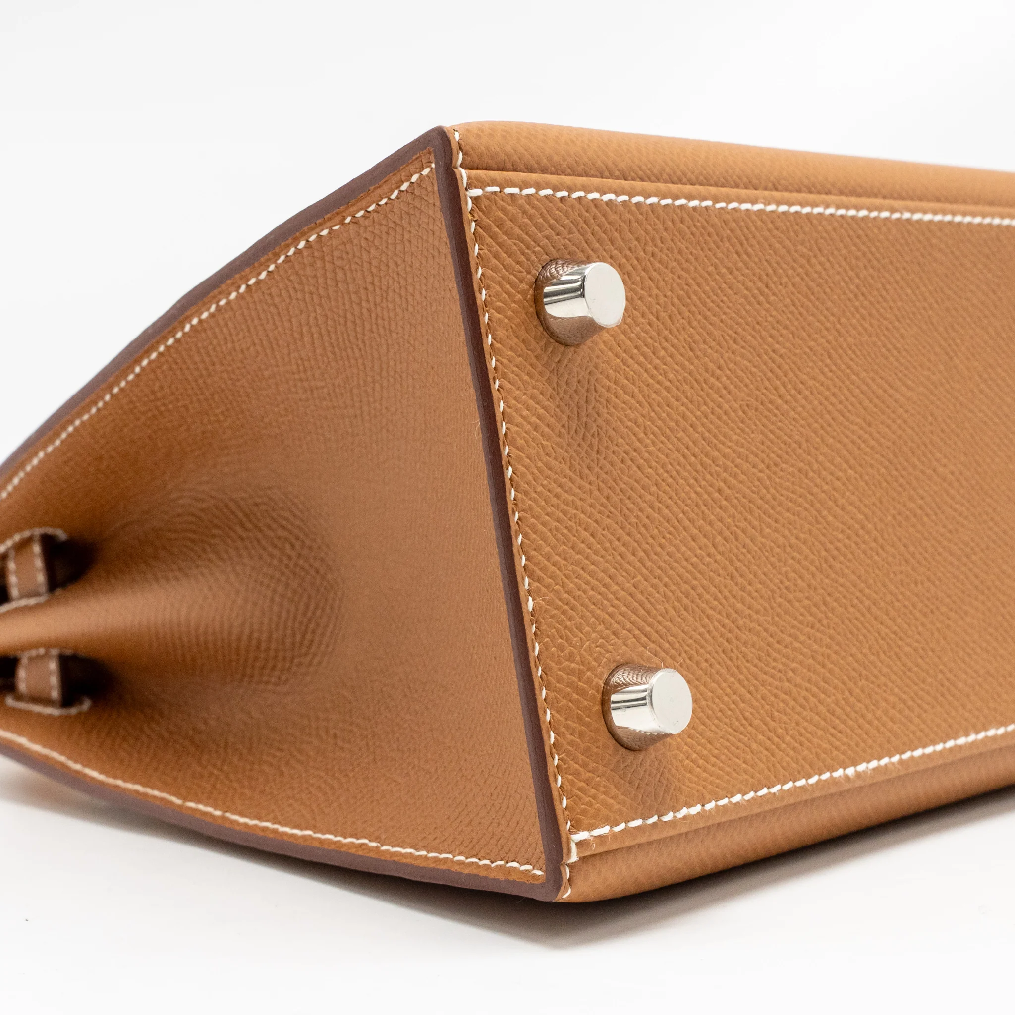 Hermes Kelly 25 epsom gold SHW stamp W - Image 7