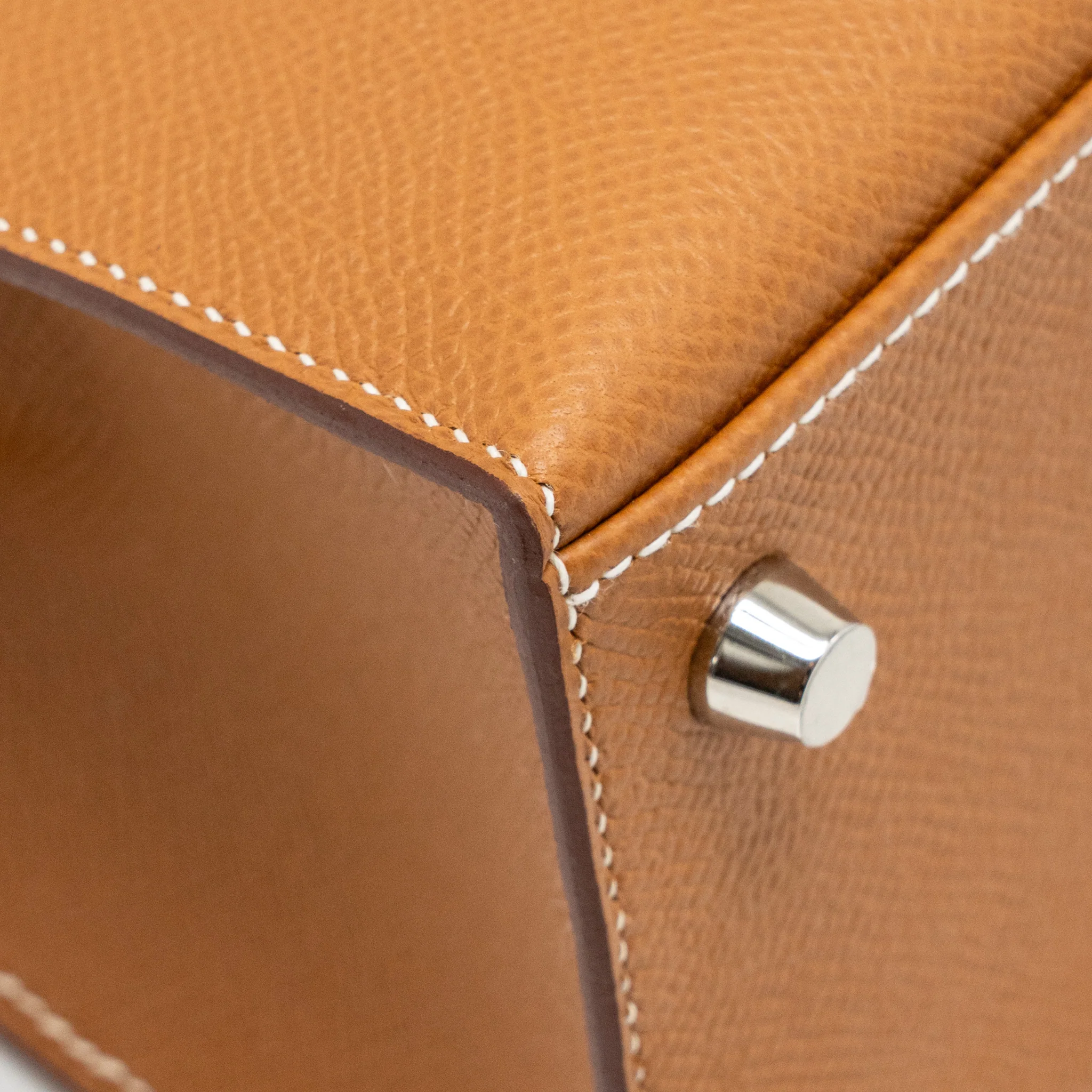 Hermes Kelly 25 epsom gold SHW stamp W - Image 9