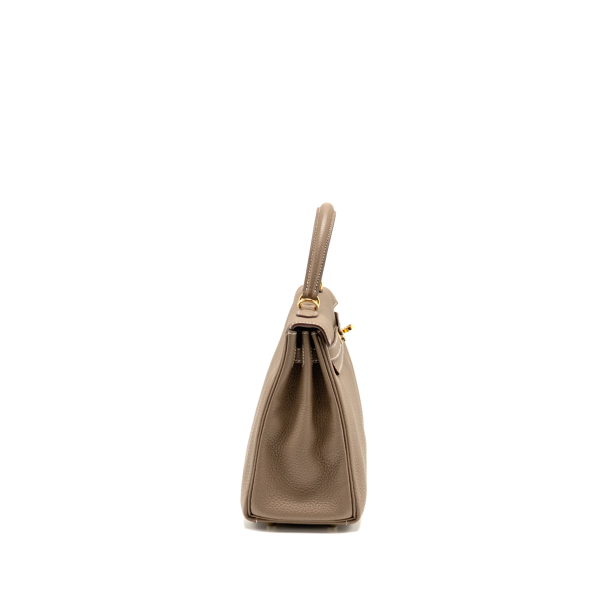 HERMES Kelly 25 Togo Etoupe GHW Stamp Z - Image 3