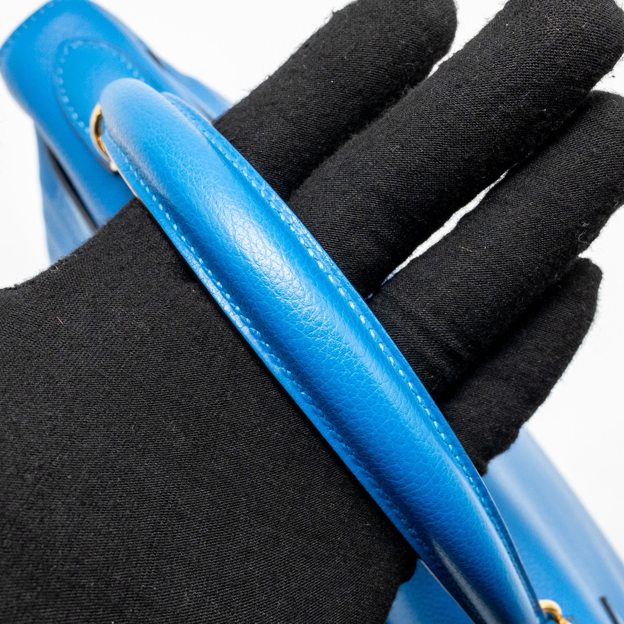 Hermes Kelly 32 Evercolor Blue Hydra GHW Stamp X - Image 12