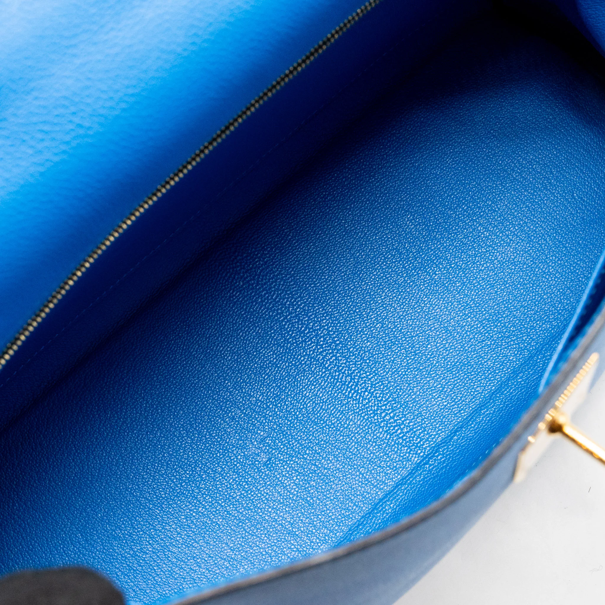 Hermes Kelly 32 Evercolor Blue Hydra GHW Stamp X - Image 16
