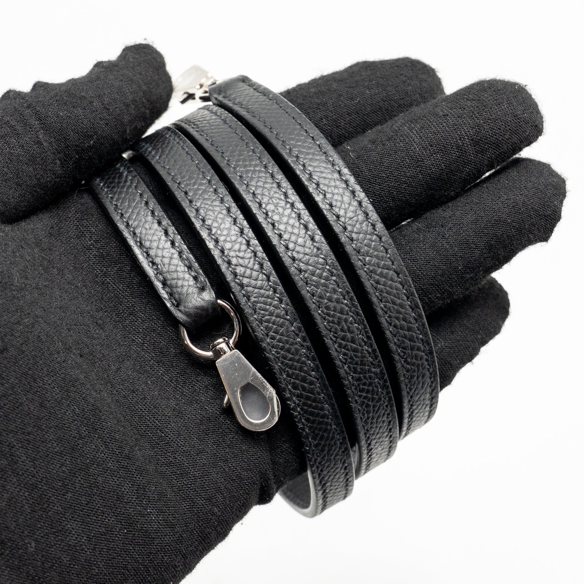 Hermes Mini Kelly II Epsom Black SHW Stamp B - Image 19