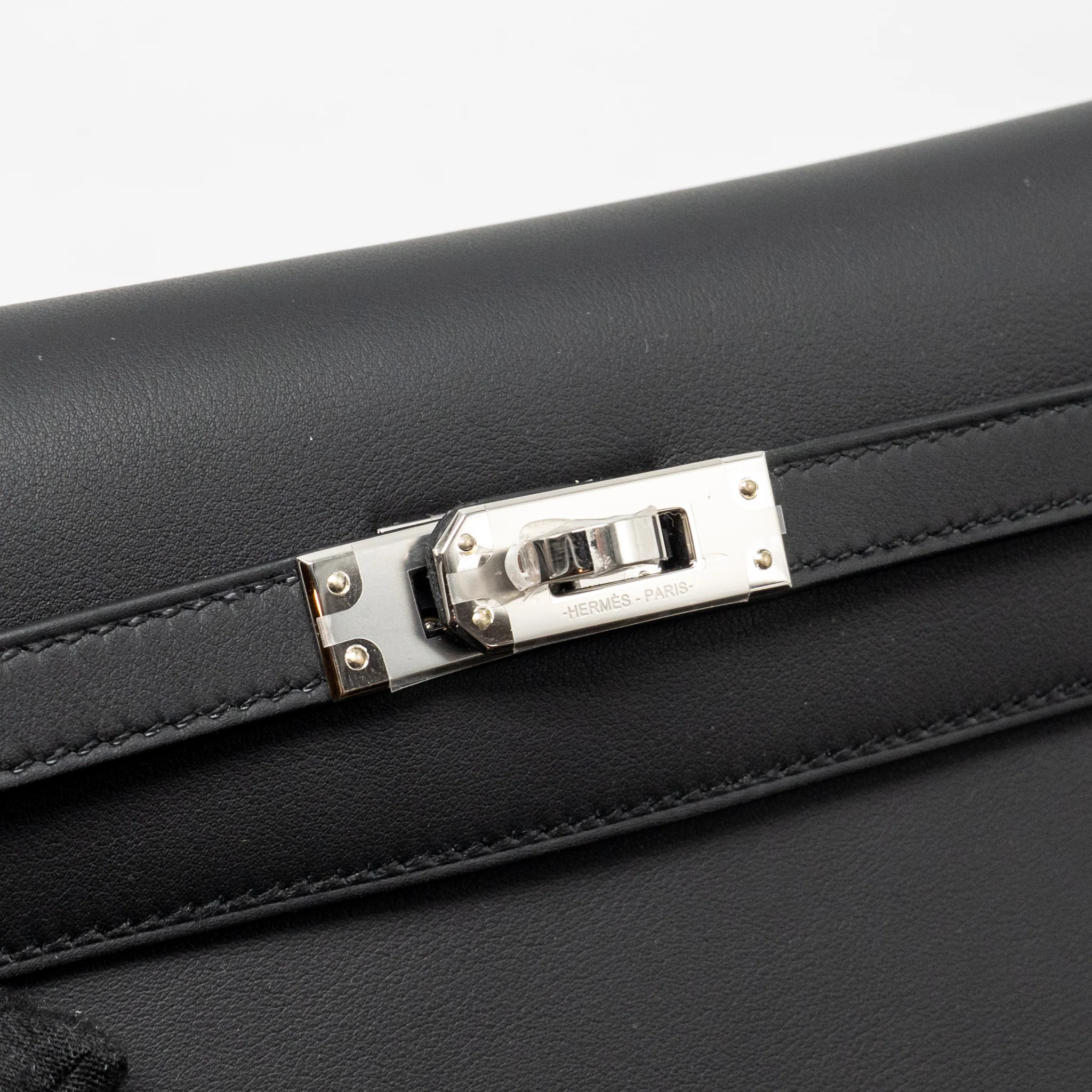 Hermes Kelly Danse Swift Black SHW Stamp K - Image 12
