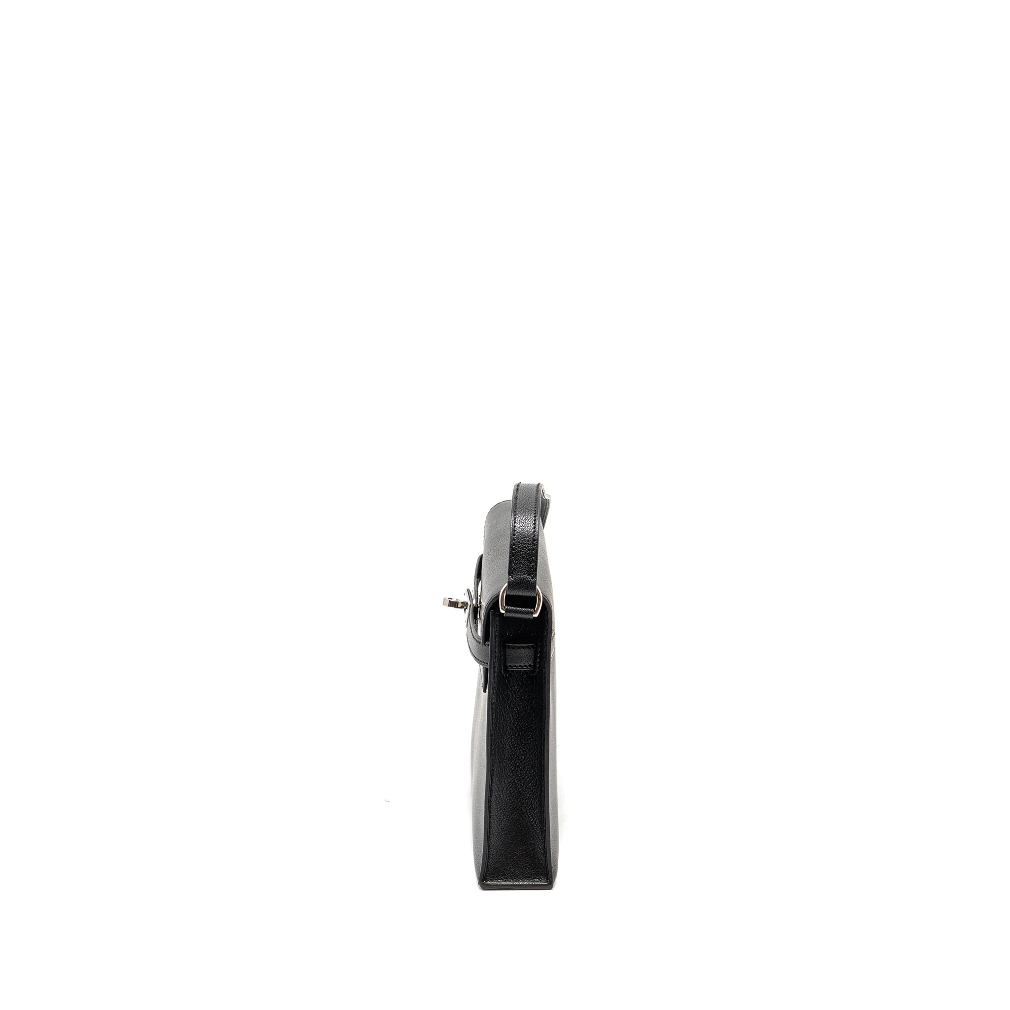 Hermes Kelly Elan Chèvre Chamkila Black SHW Stamp B - Image 4